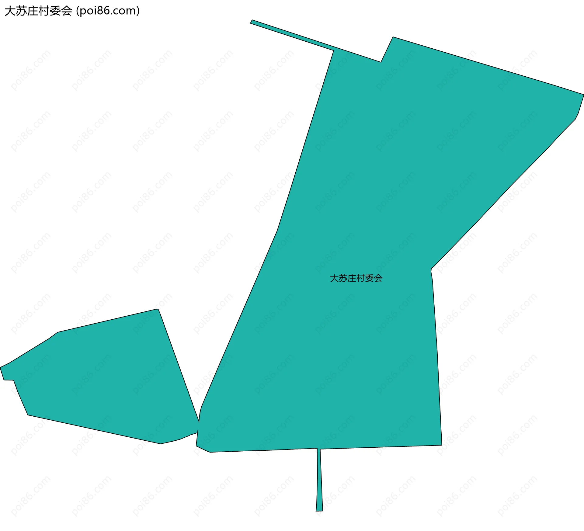 大苏庄村委会边界地图