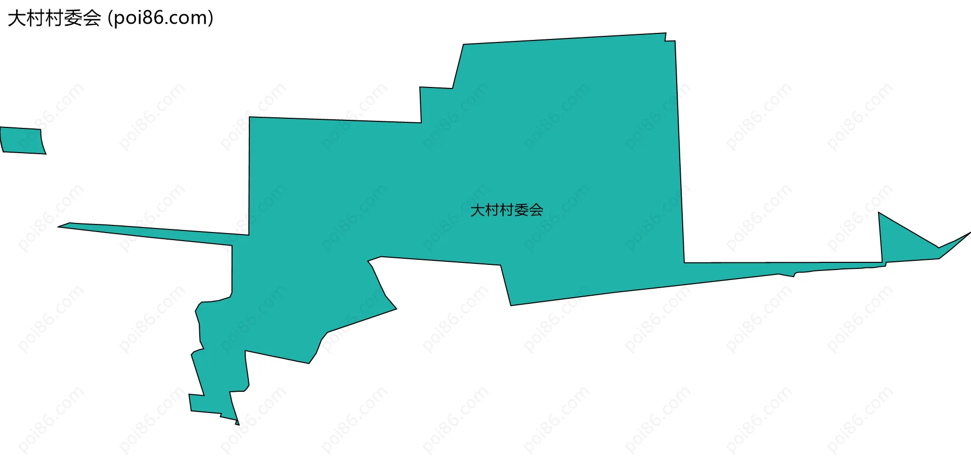 大村村委会边界地图