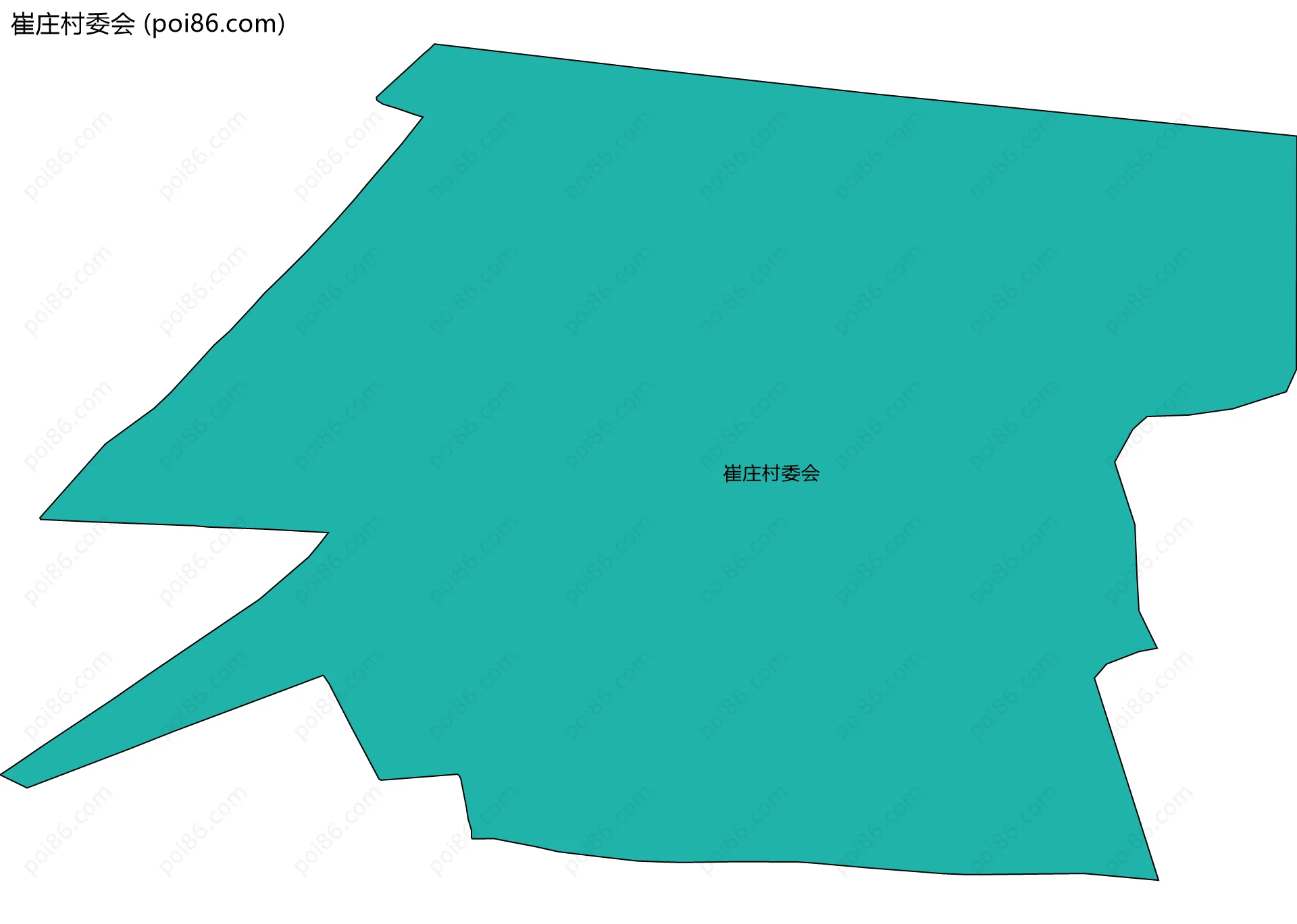 崔庄村委会边界地图