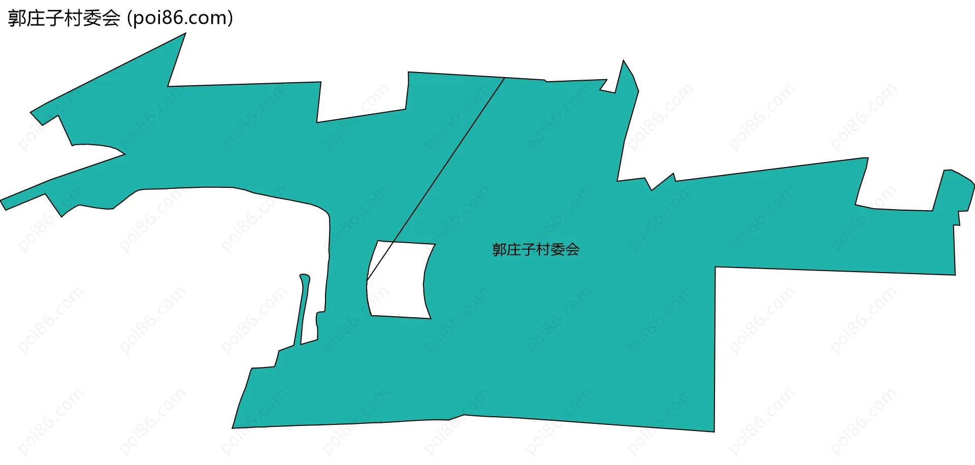 郭庄子村委会边界地图