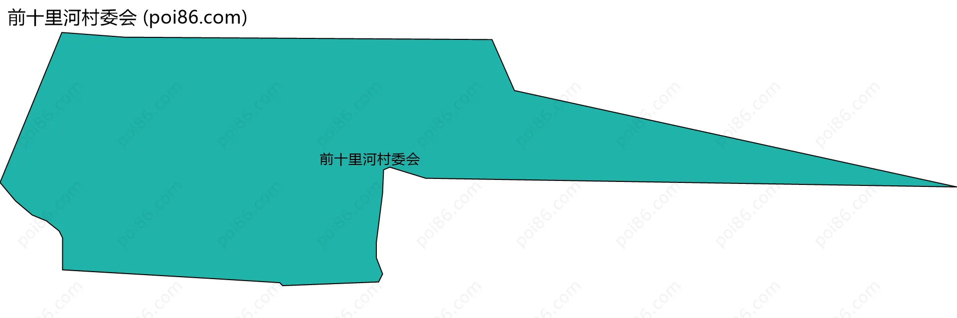 前十里河村委会边界地图