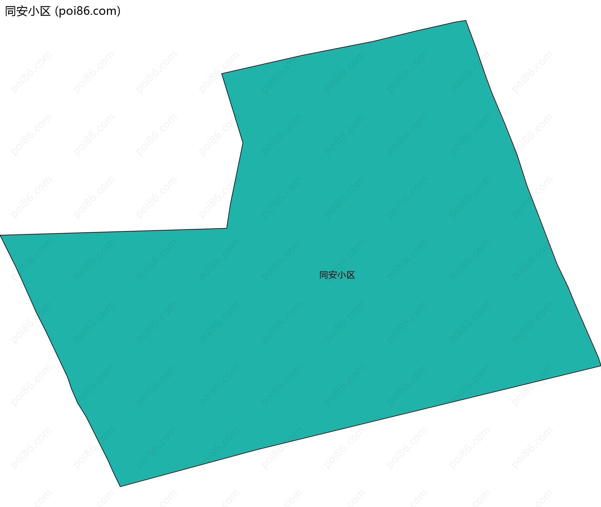 同安小区边界地图