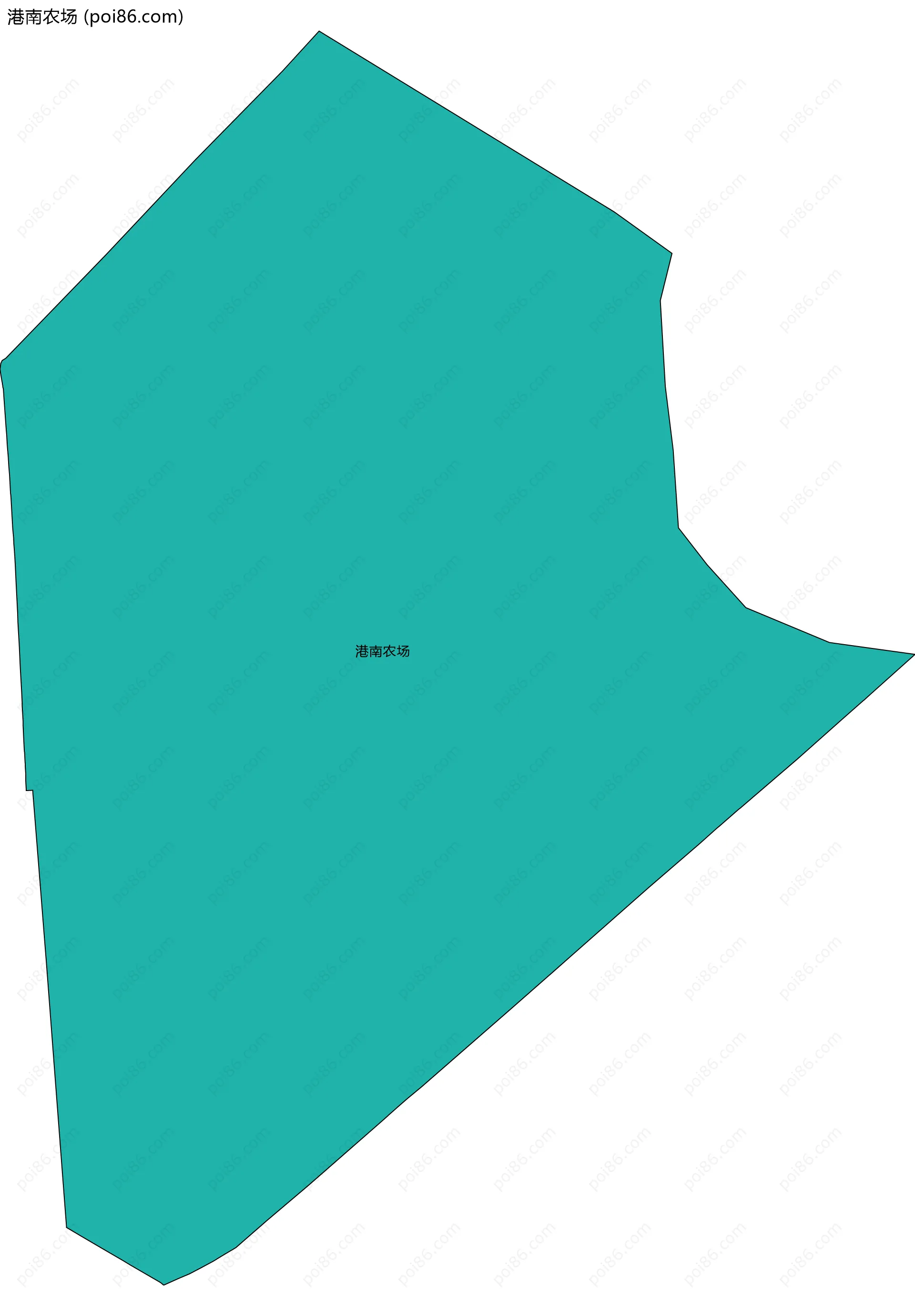 港南农场边界地图