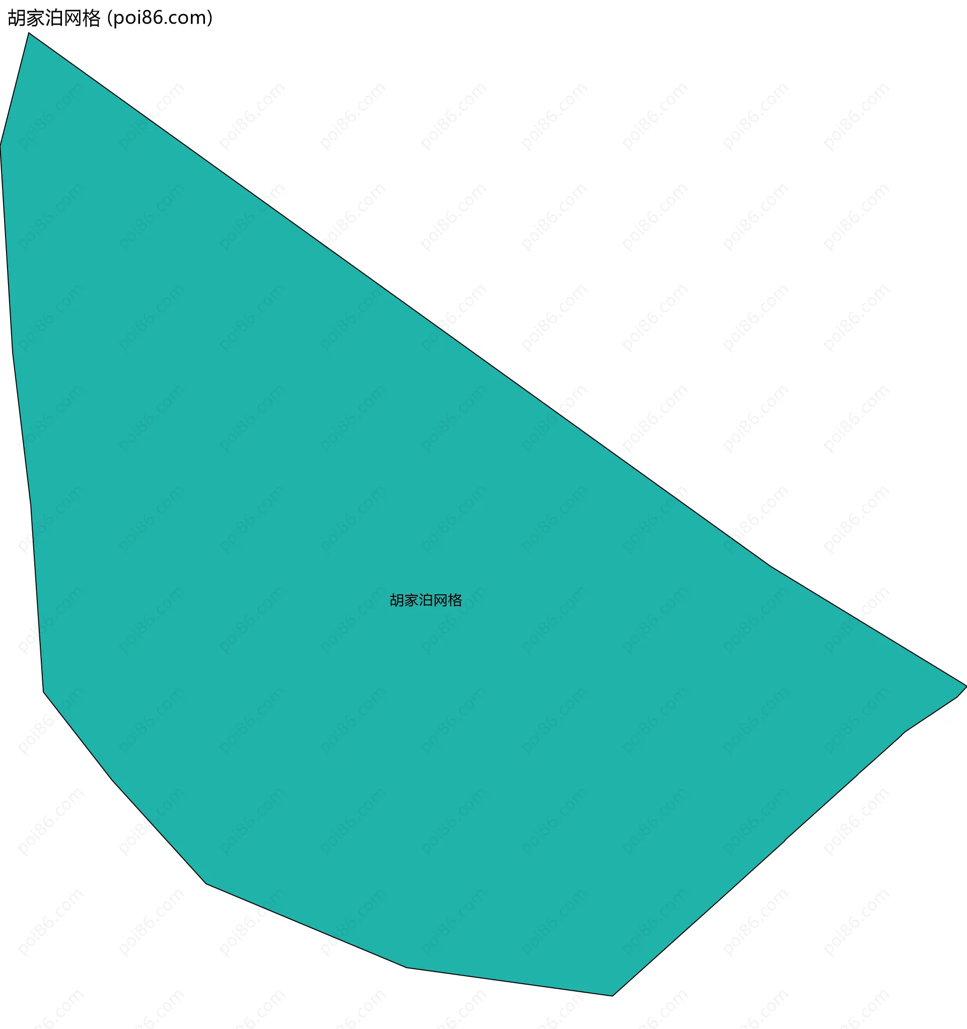 胡家泊网格边界地图