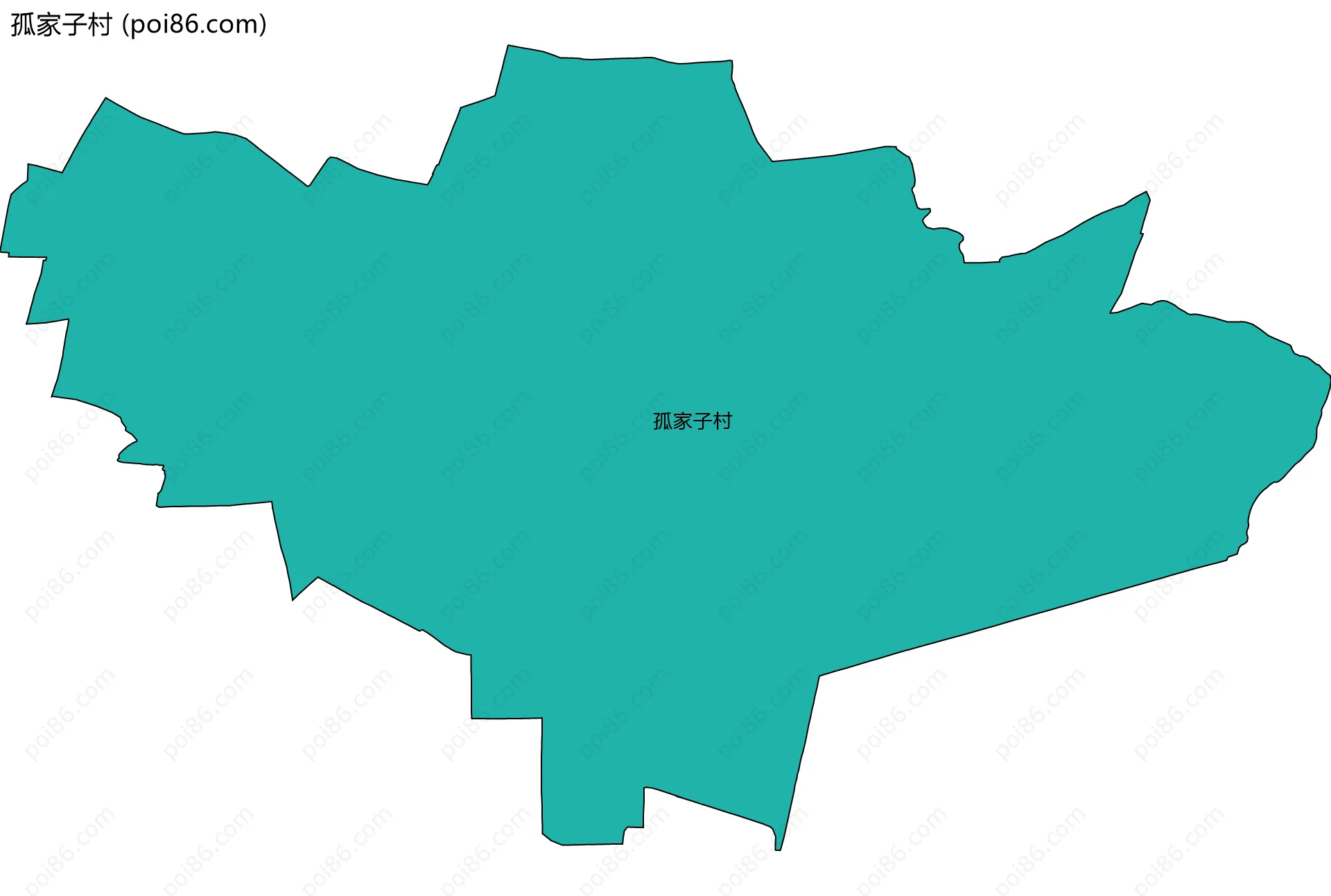 孤家子村边界地图