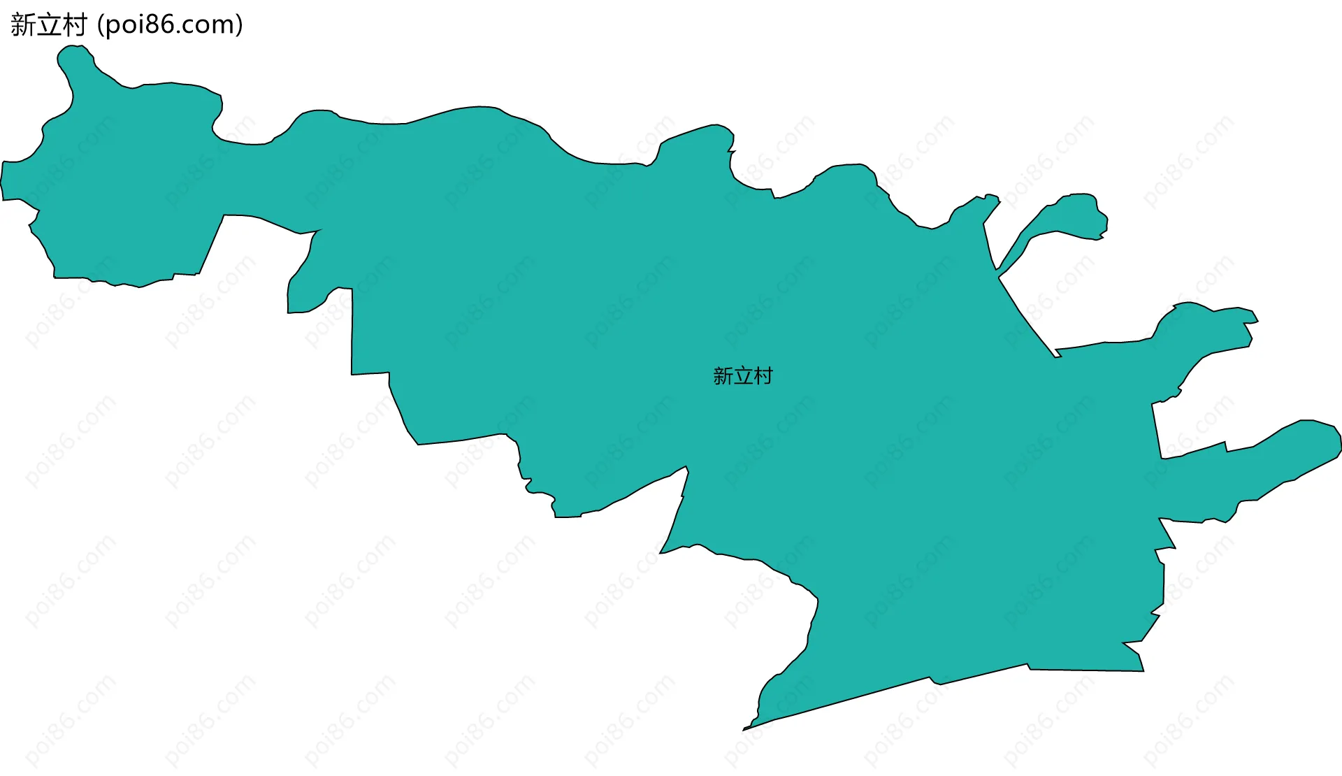 新立村边界地图
