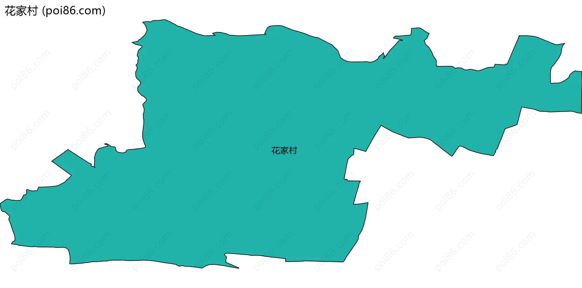 花家村边界地图