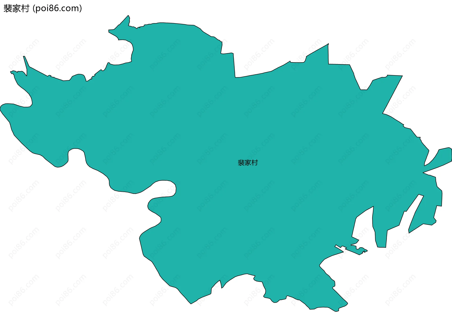 裴家村边界地图