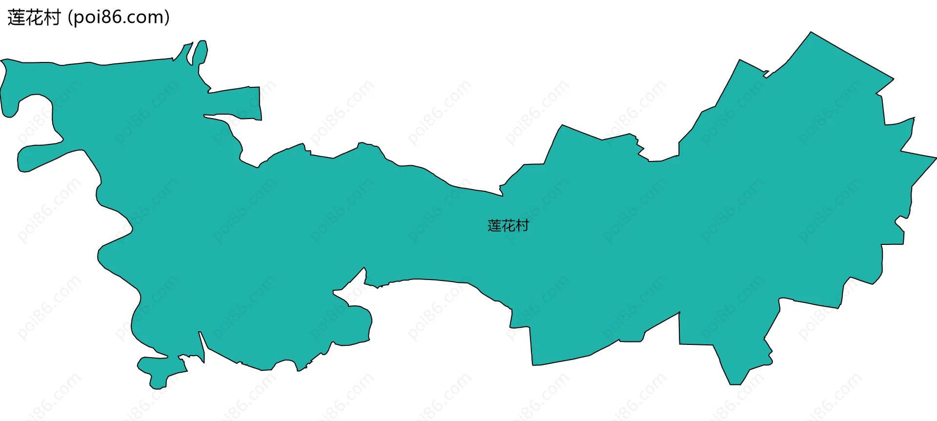 莲花村边界地图