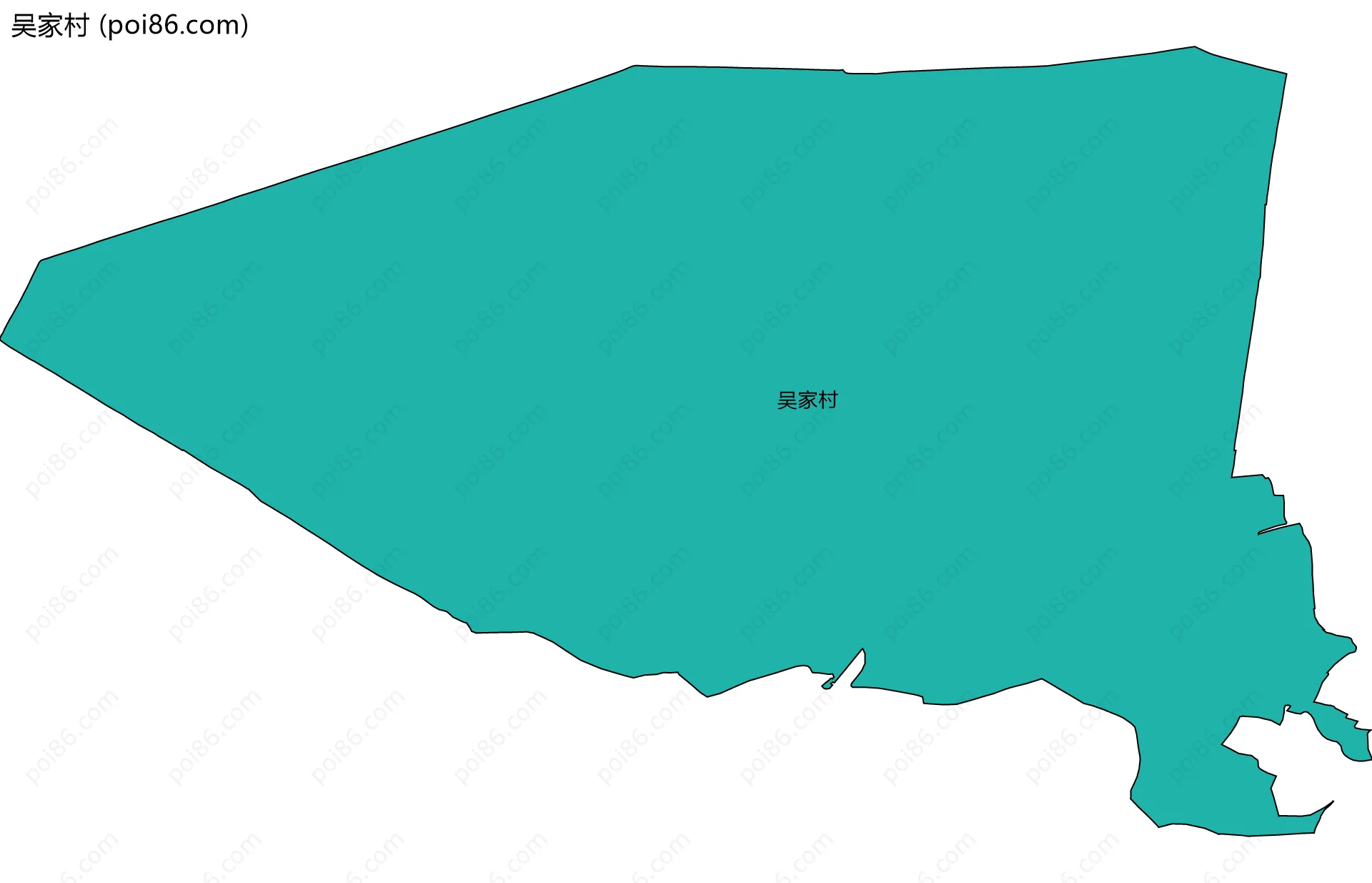吴家村边界地图