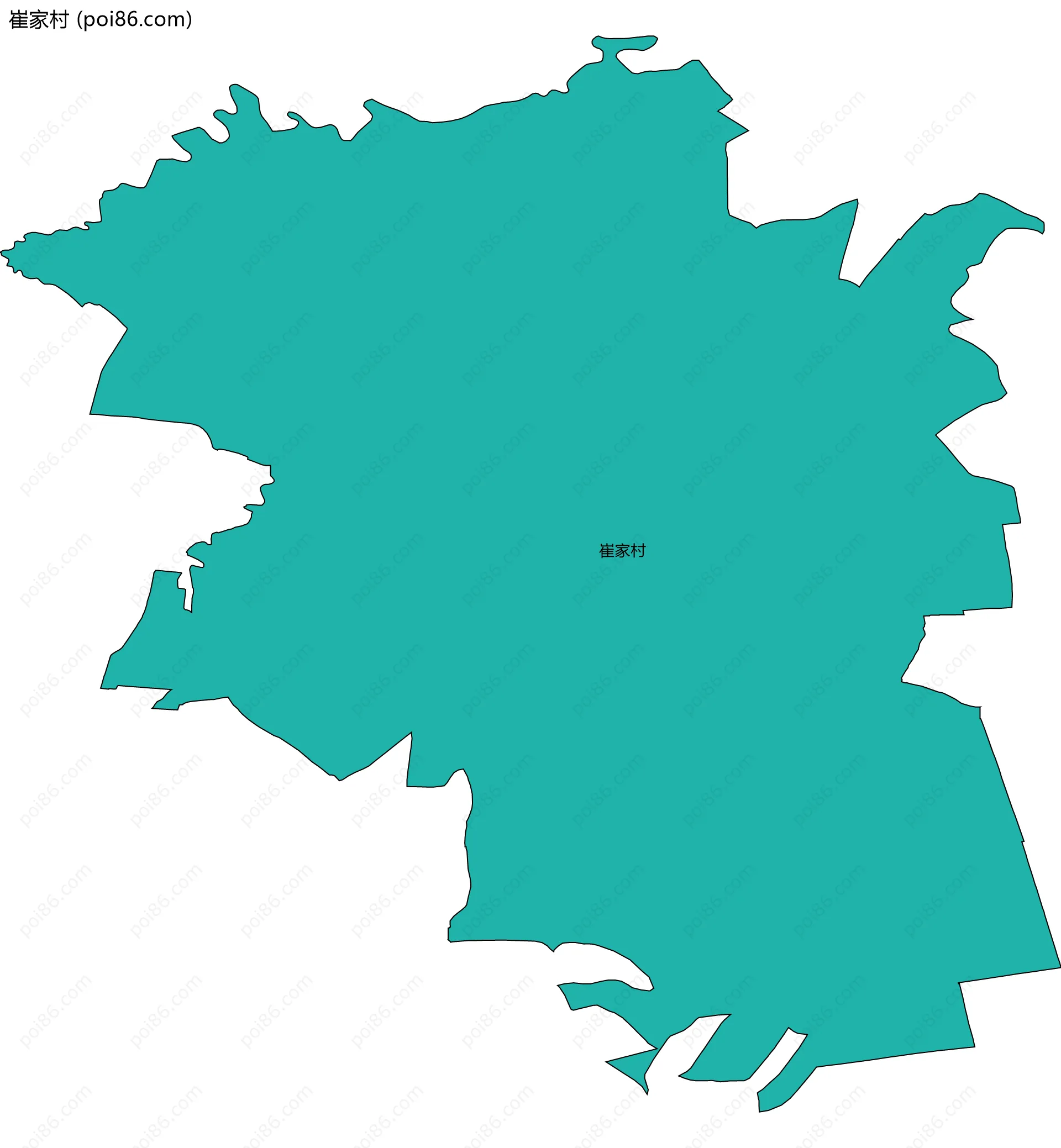 崔家村边界地图