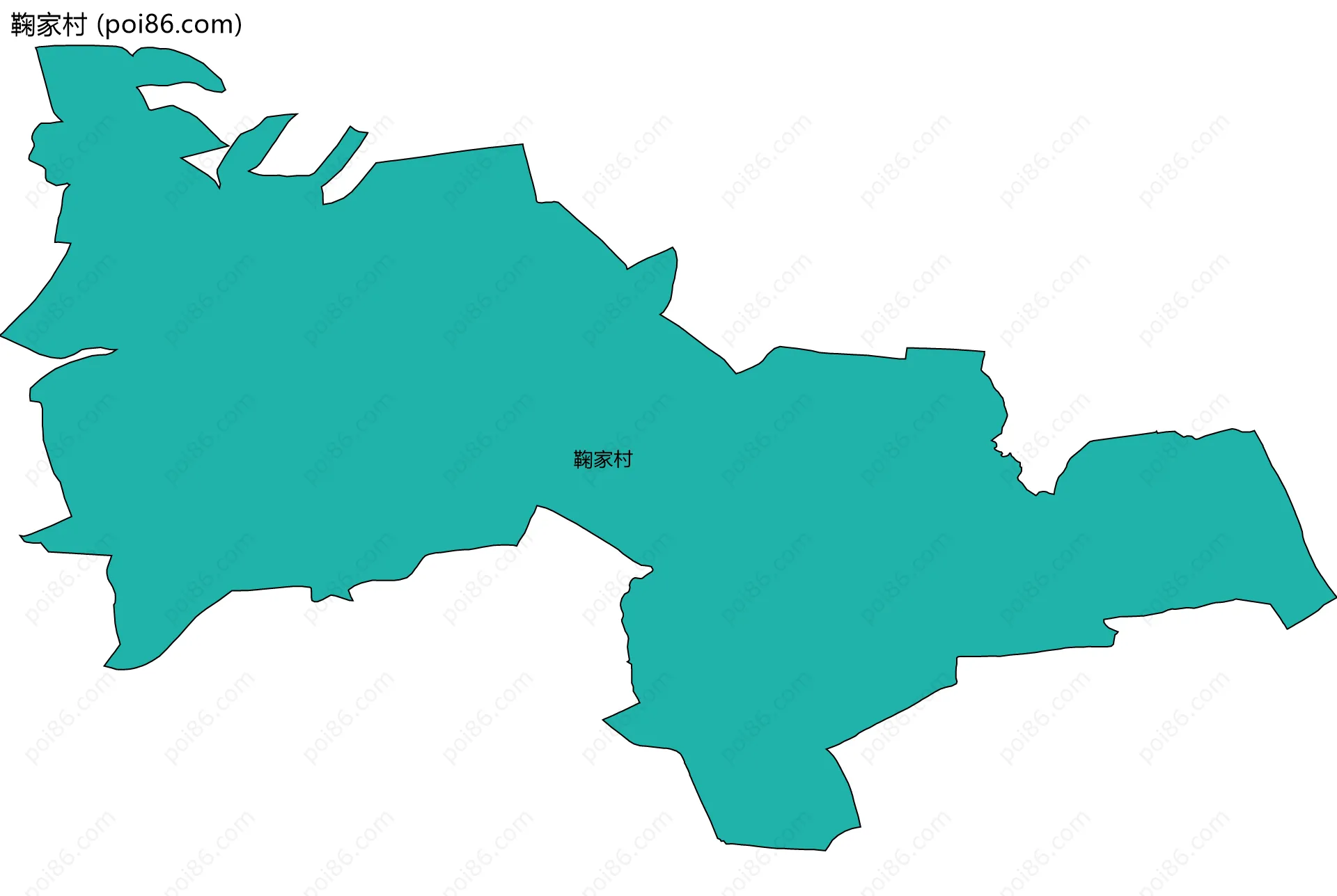 鞠家村边界地图