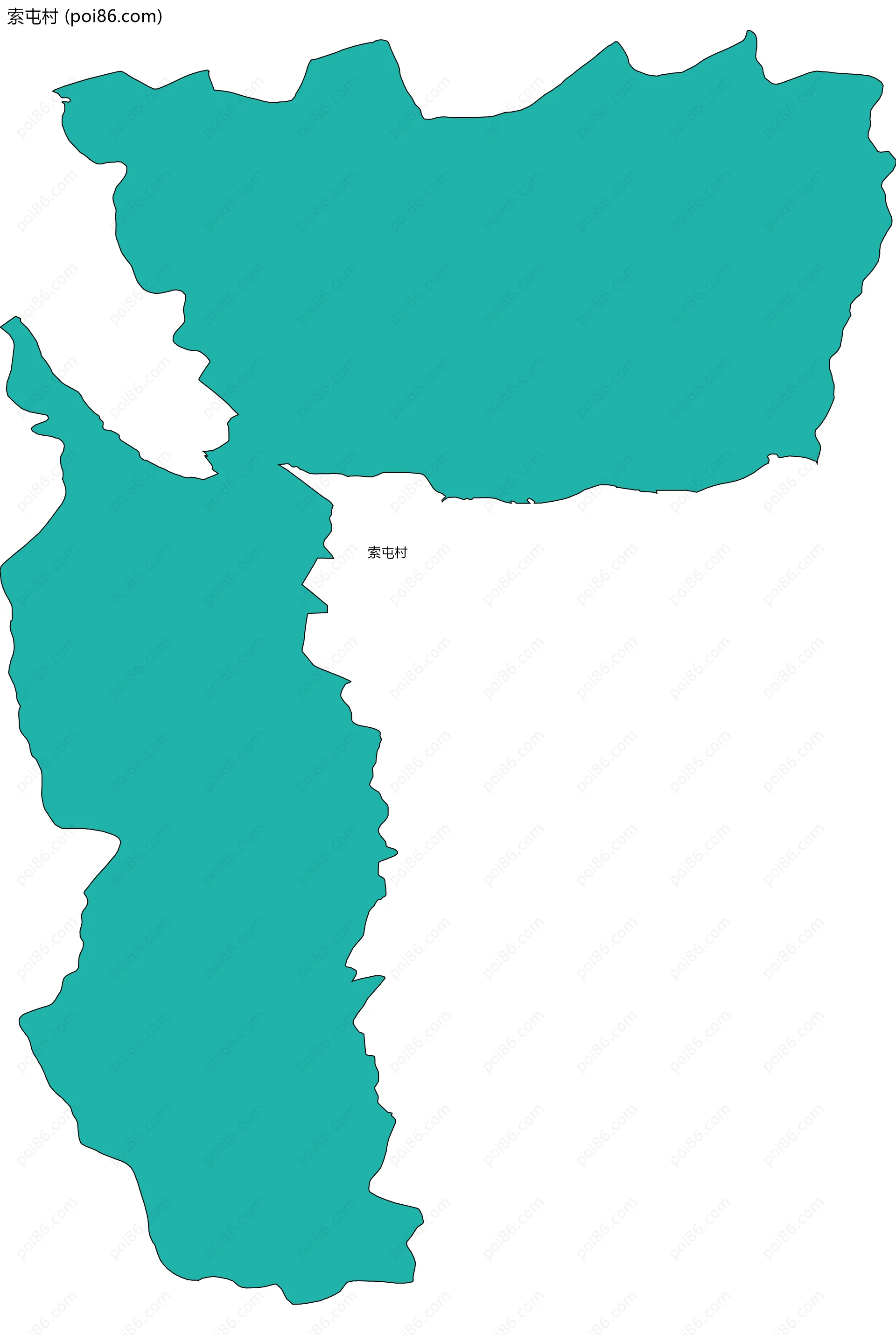 索屯村边界地图