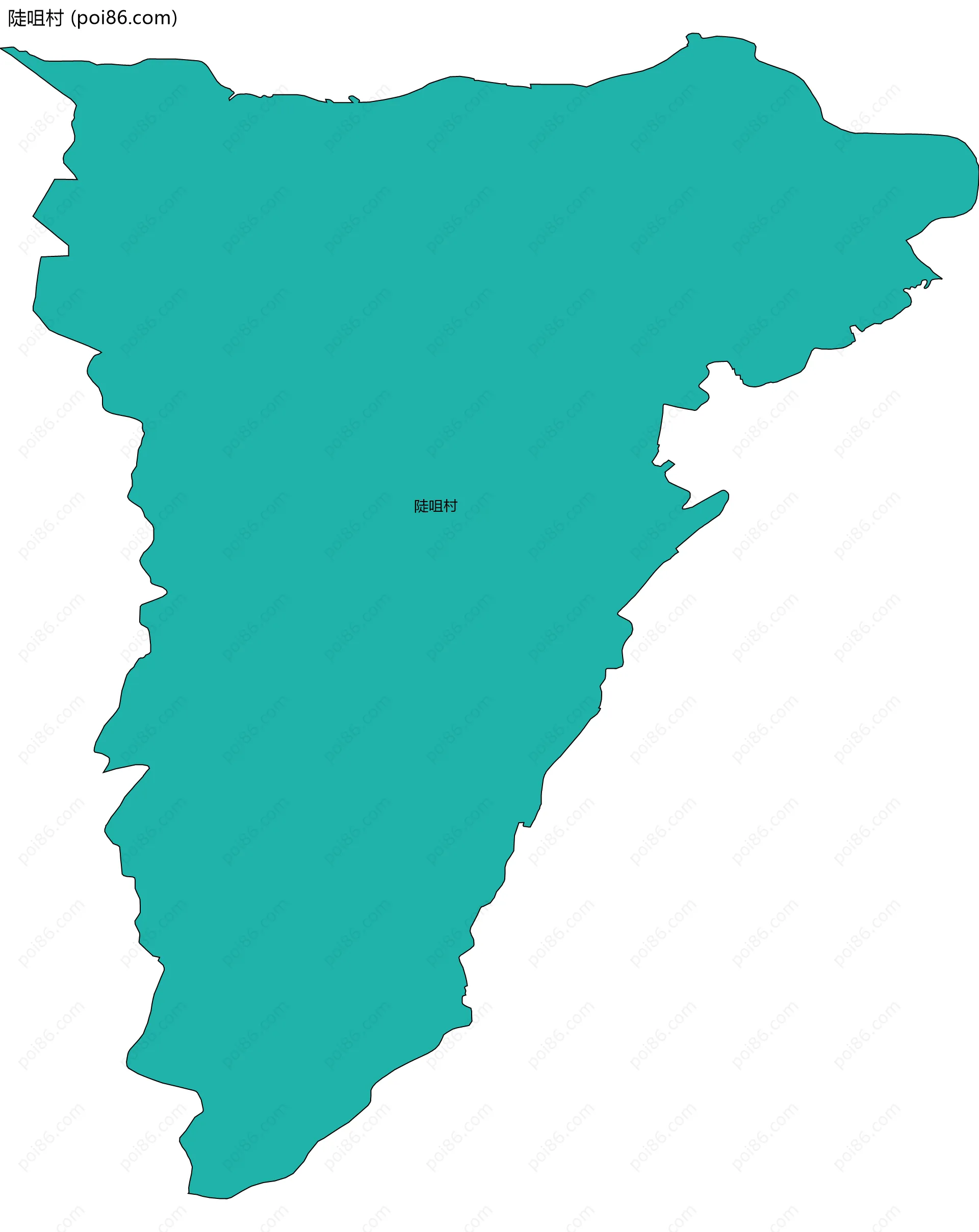 陡咀村边界地图