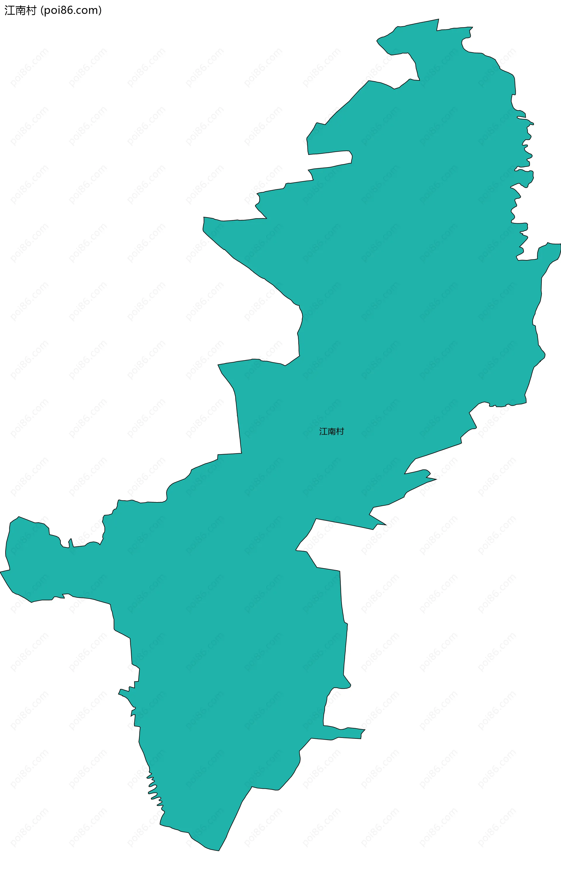 江南村边界地图