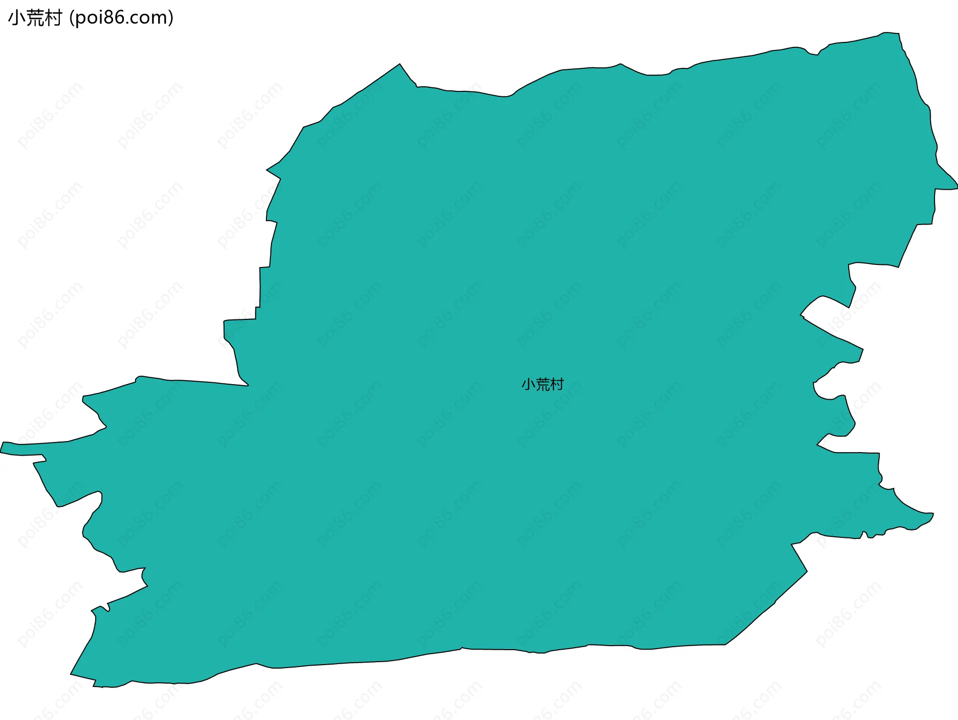 小荒村边界地图