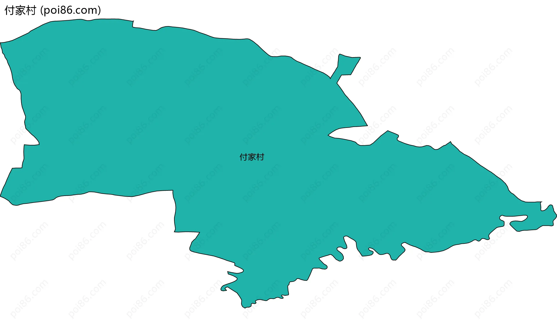 付家村边界地图