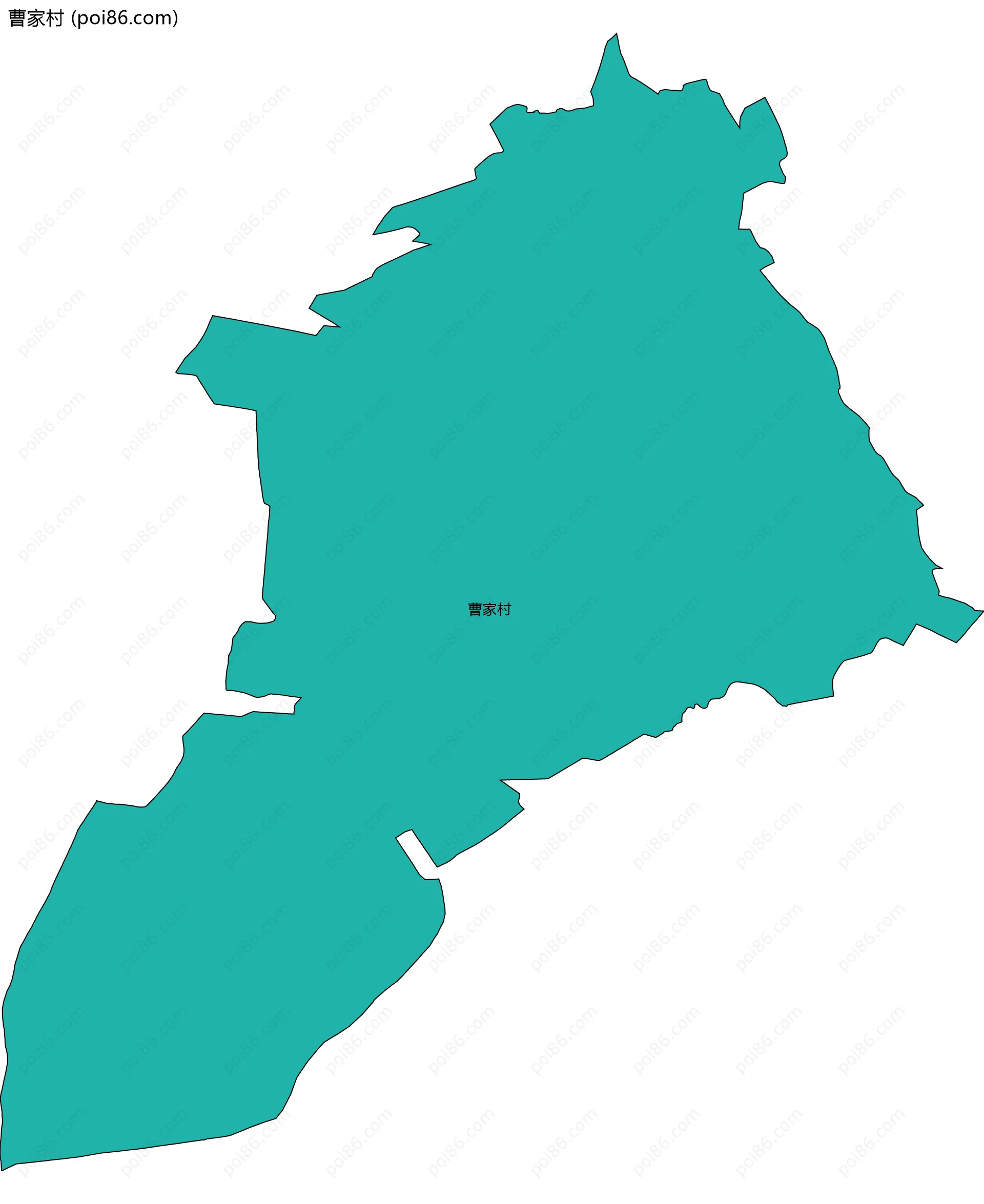 曹家村边界地图