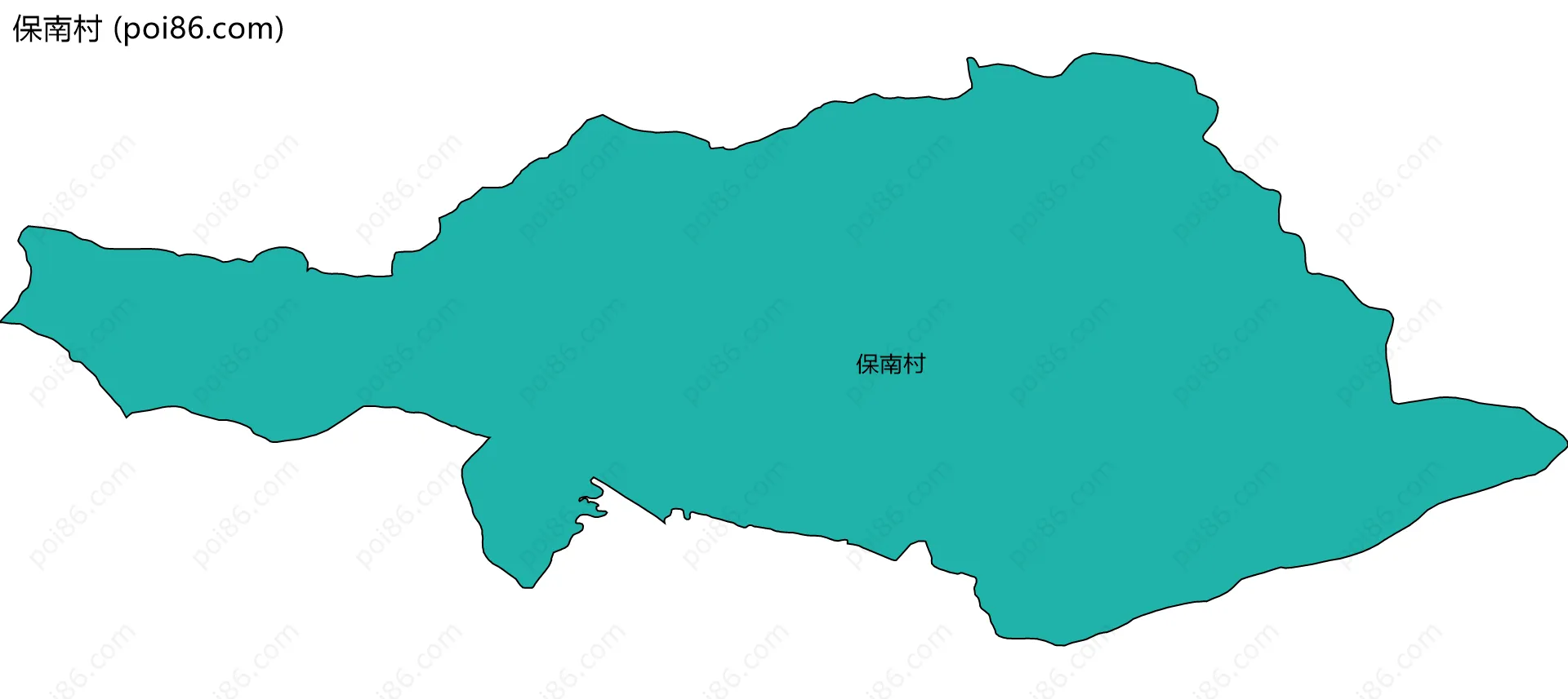 保南村边界地图