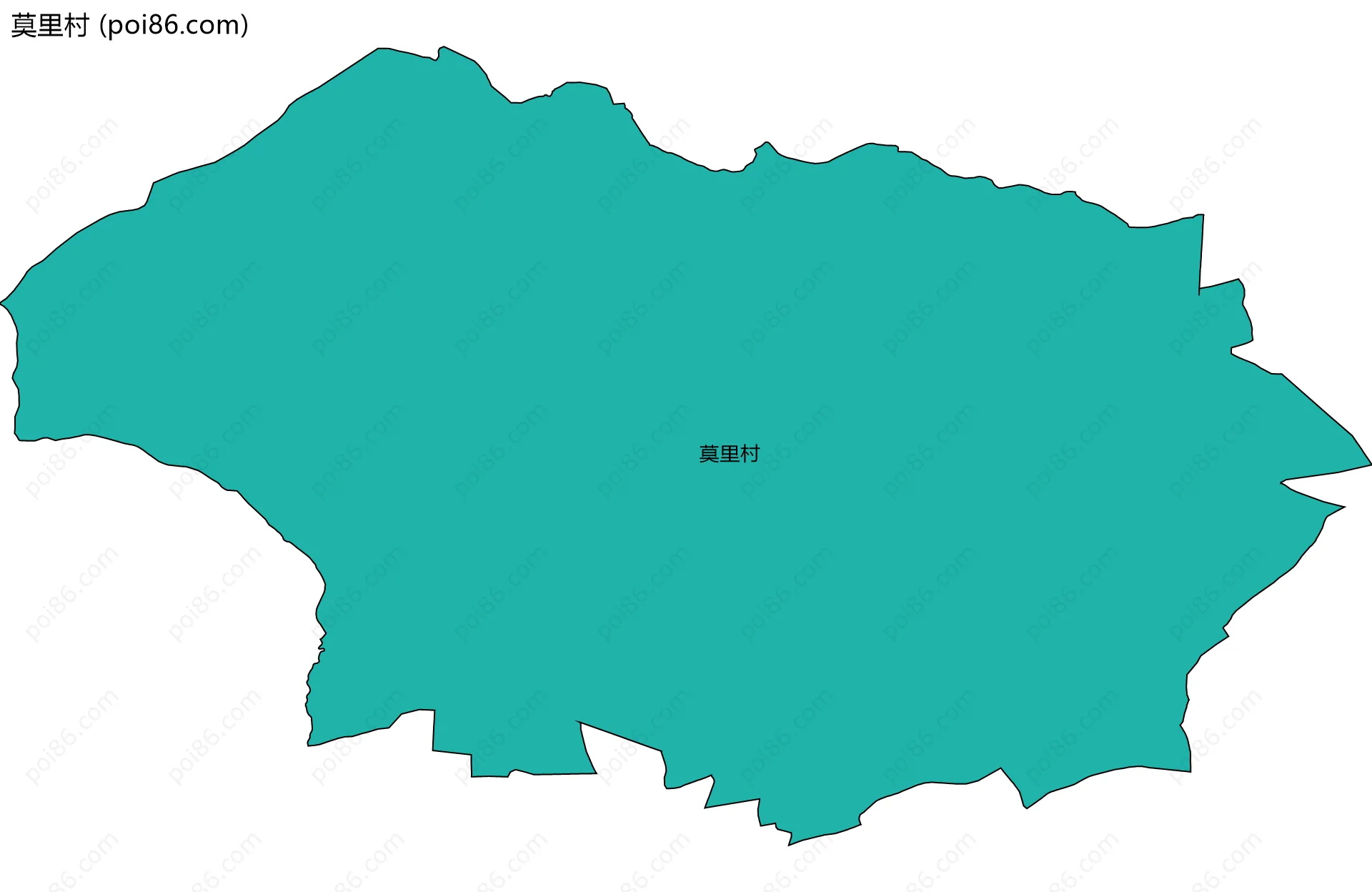 莫里村边界地图