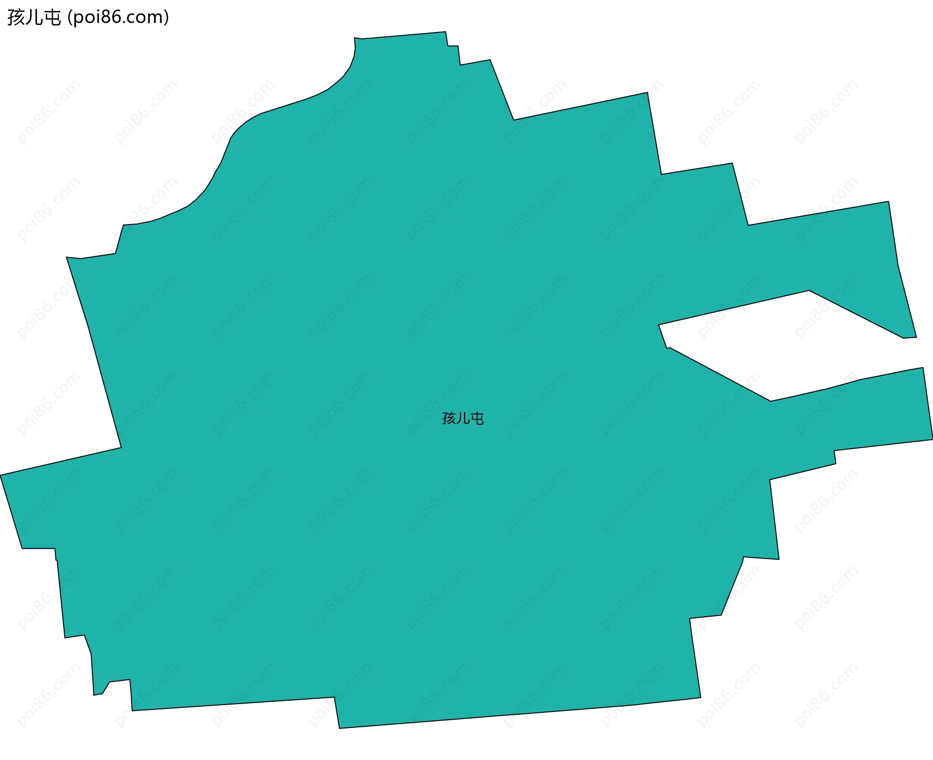 孩儿屯边界地图