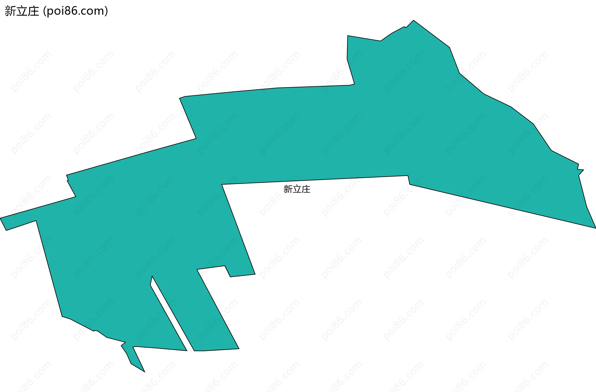 新立庄边界地图