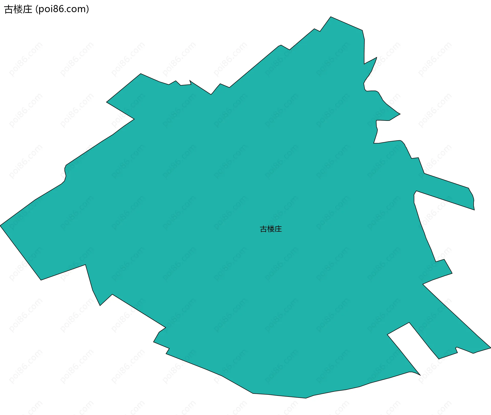 古楼庄边界地图