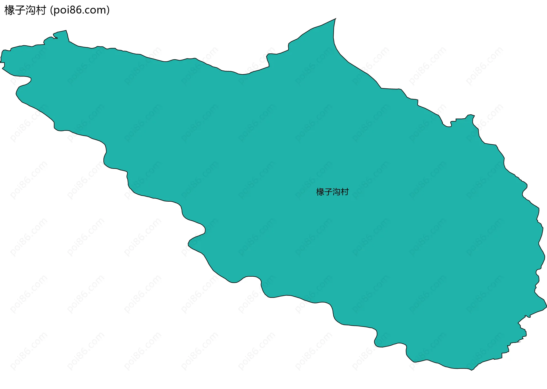 椽子沟村边界地图
