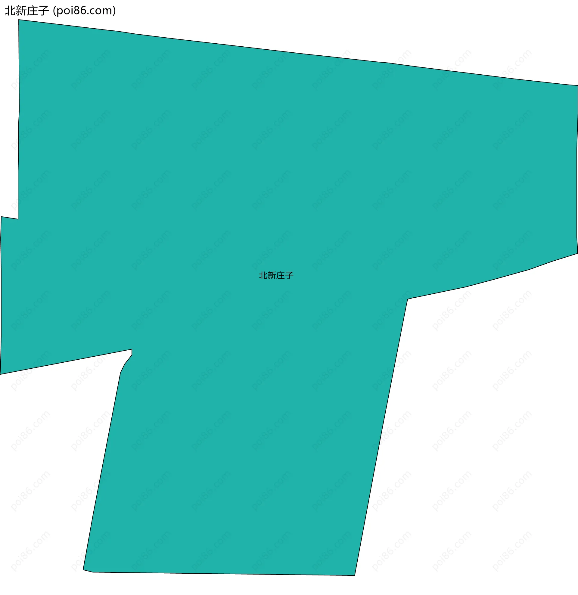 北新庄子边界地图