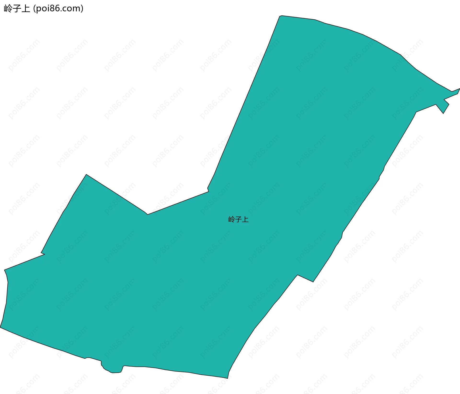 岭子上边界地图