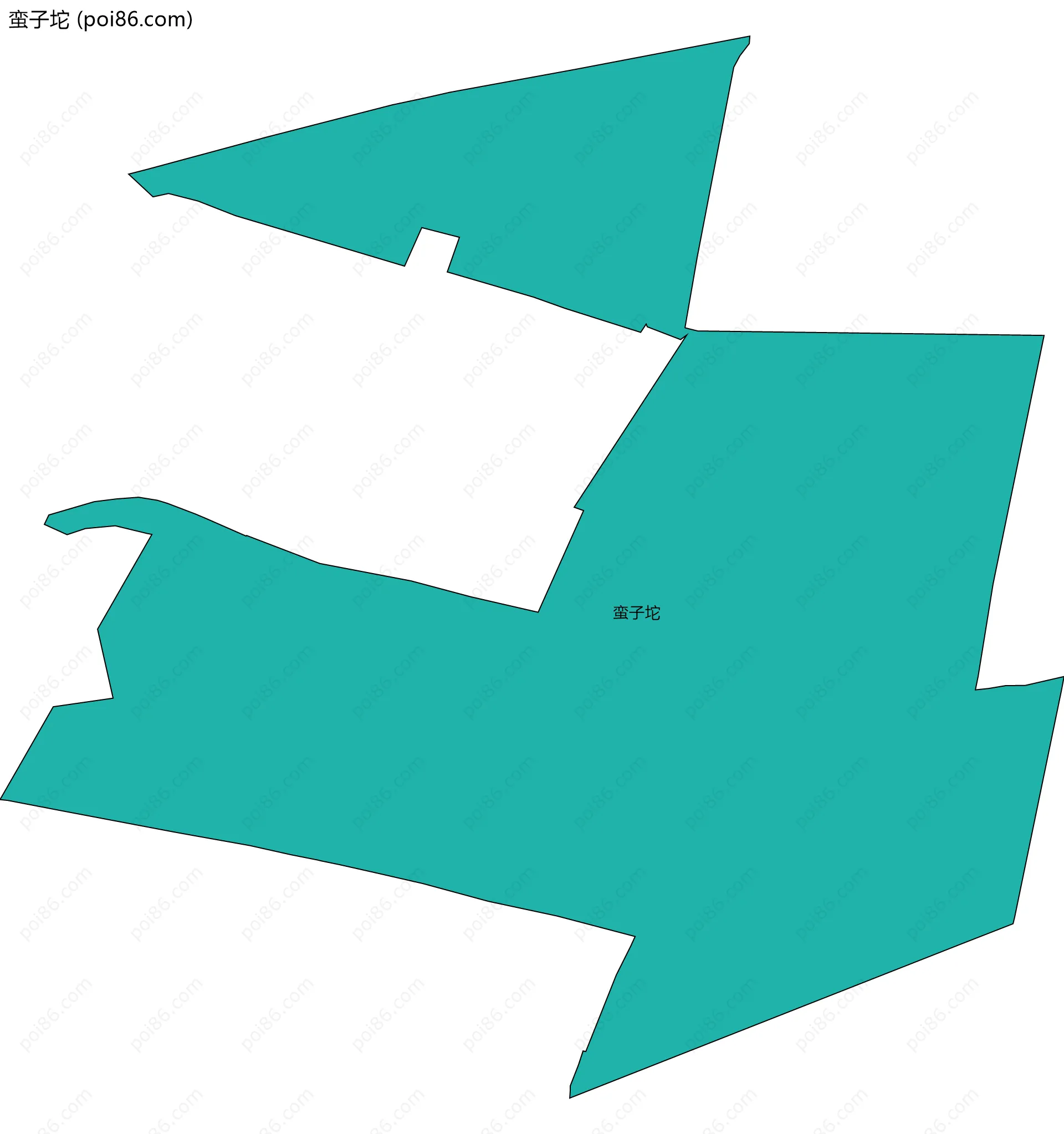 蛮子坨边界地图