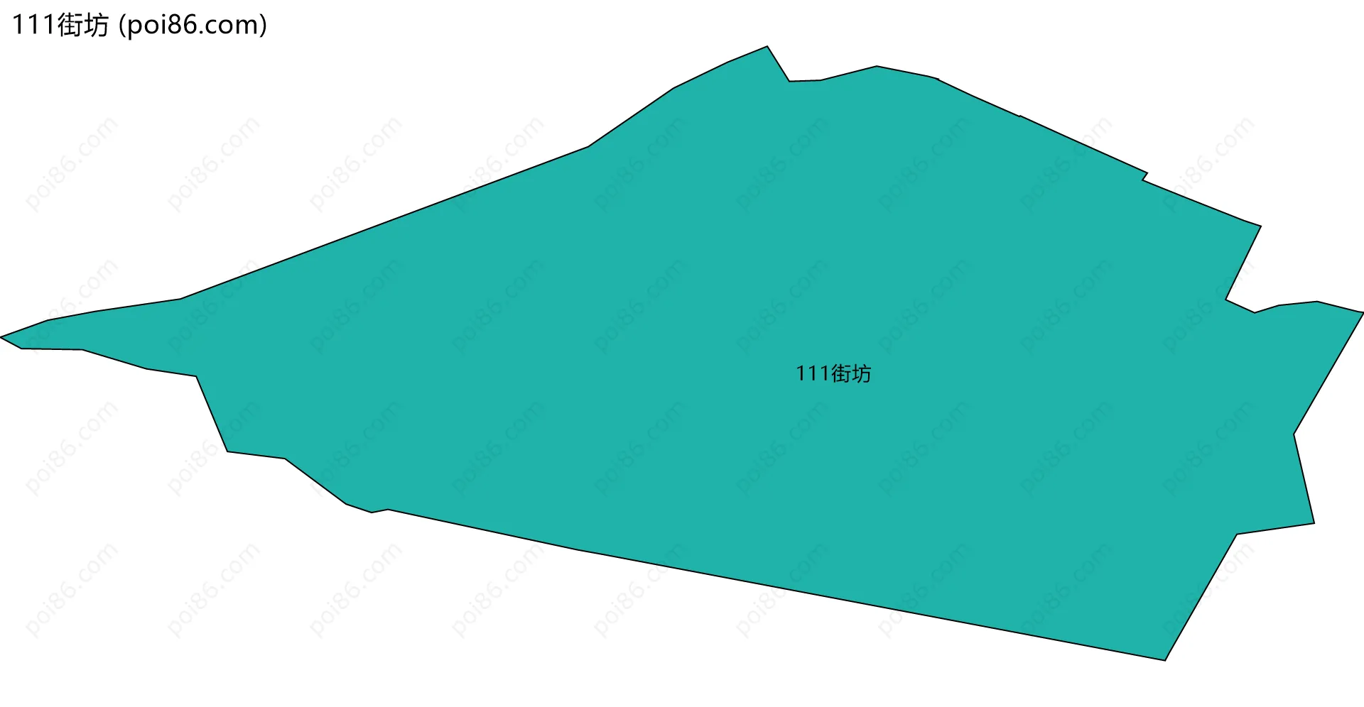 111街坊边界地图