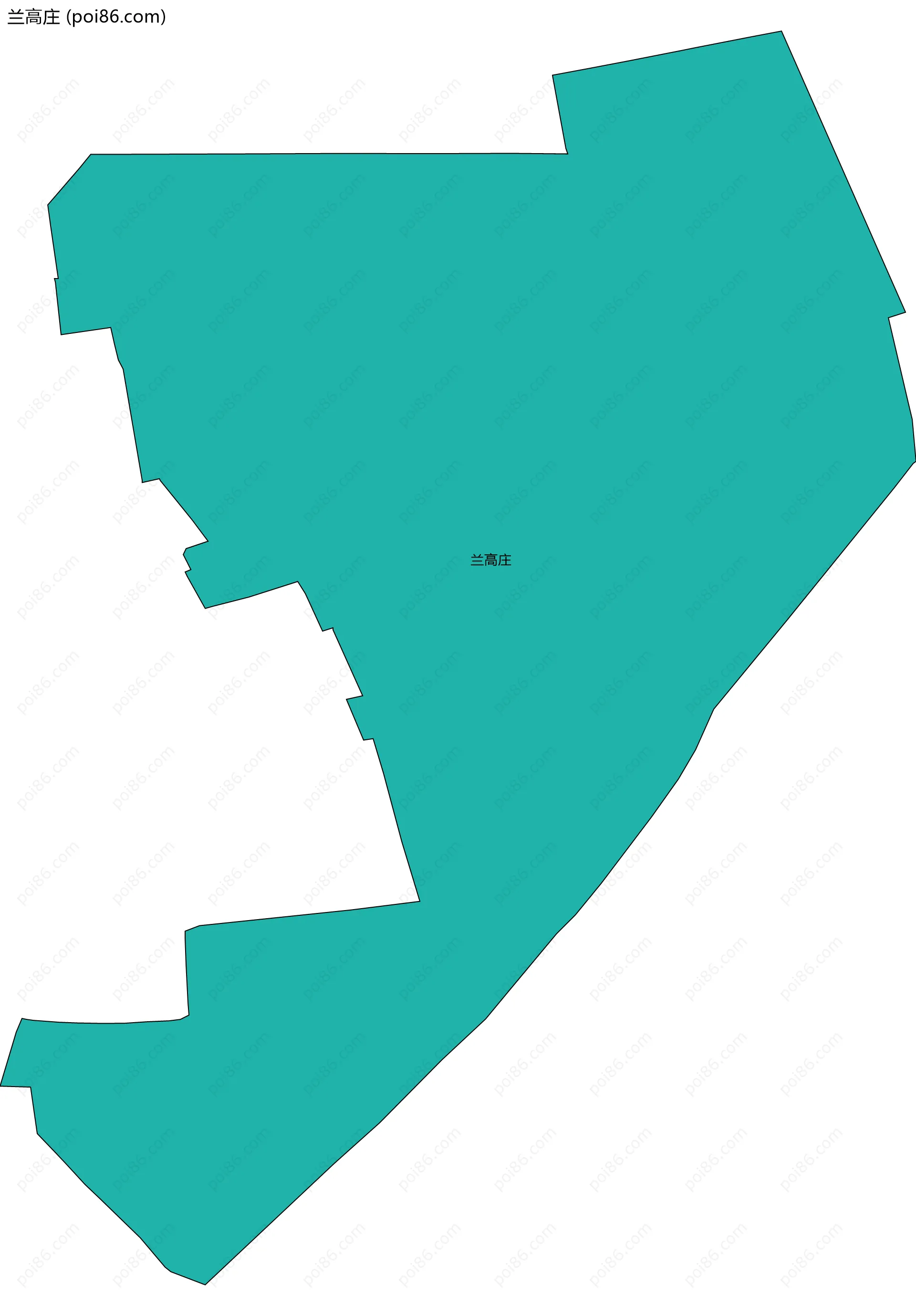 兰高庄边界地图