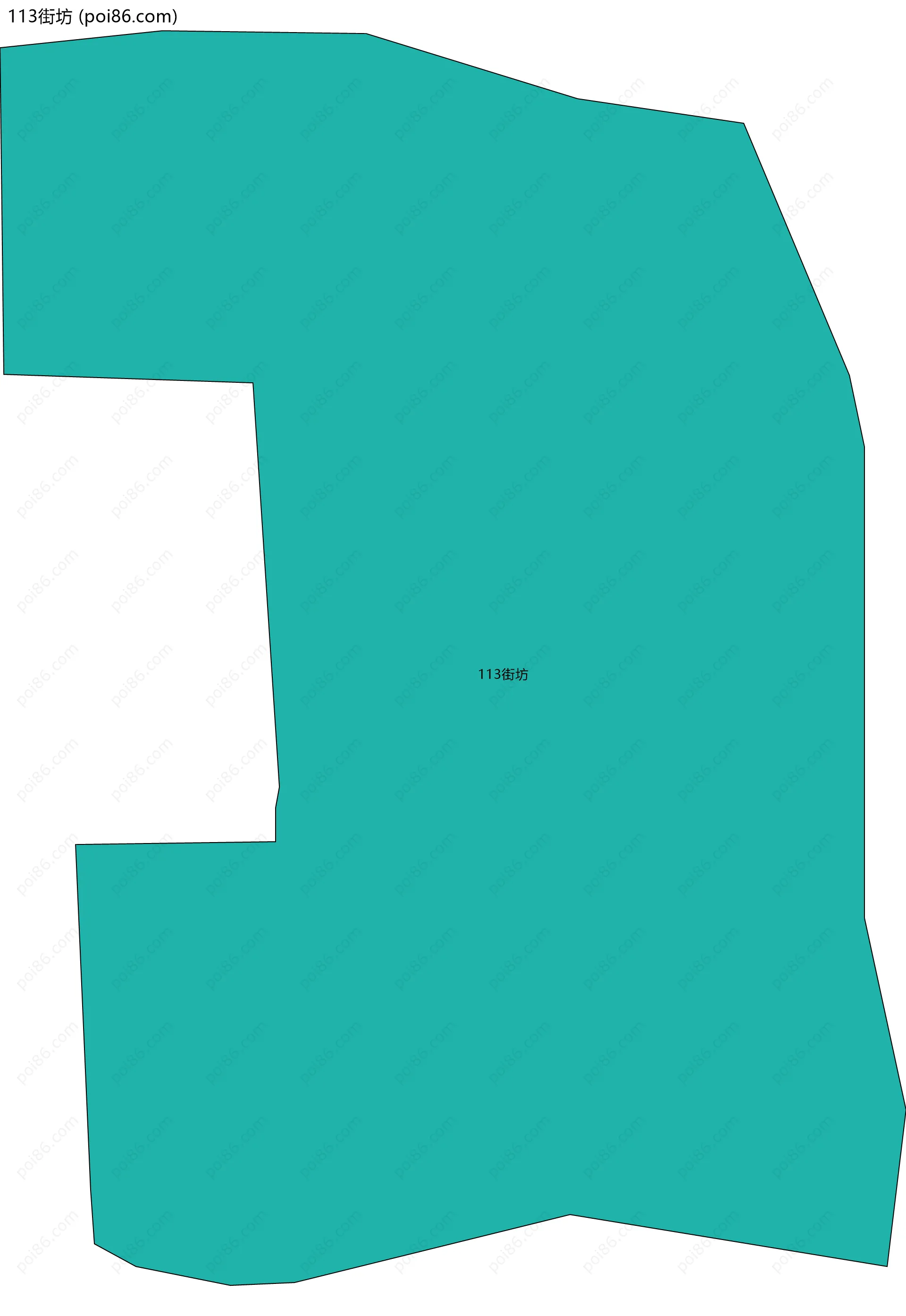 113街坊边界地图