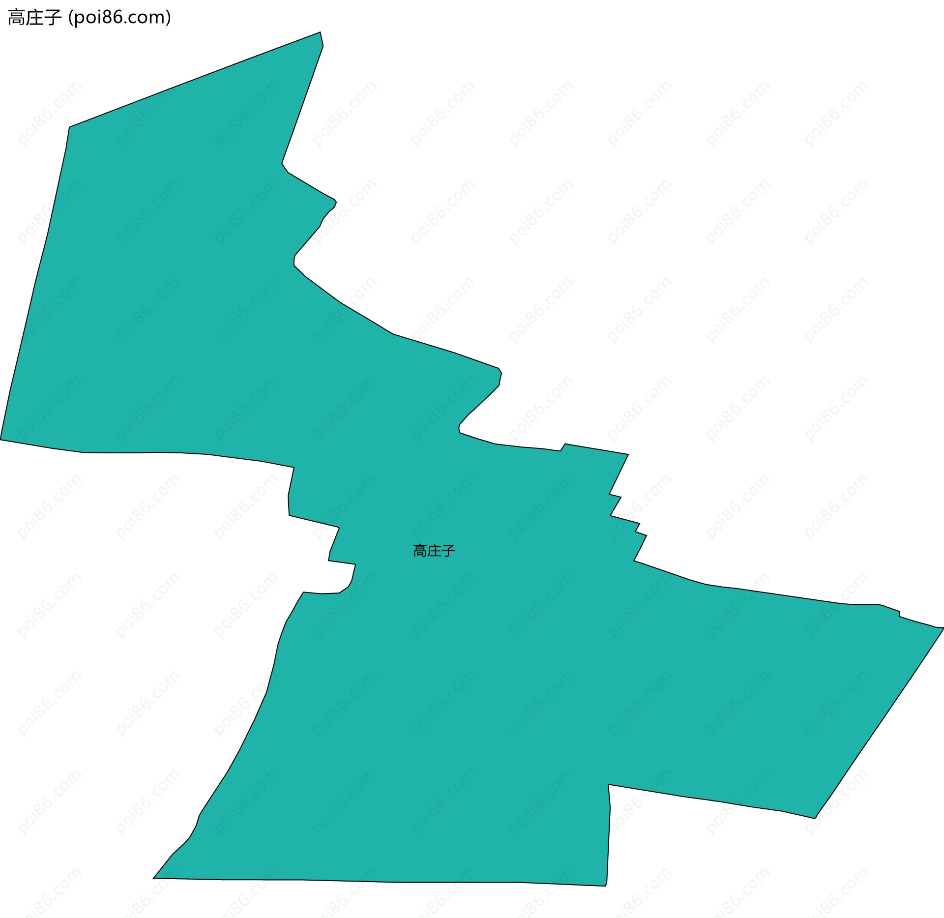高庄子边界地图