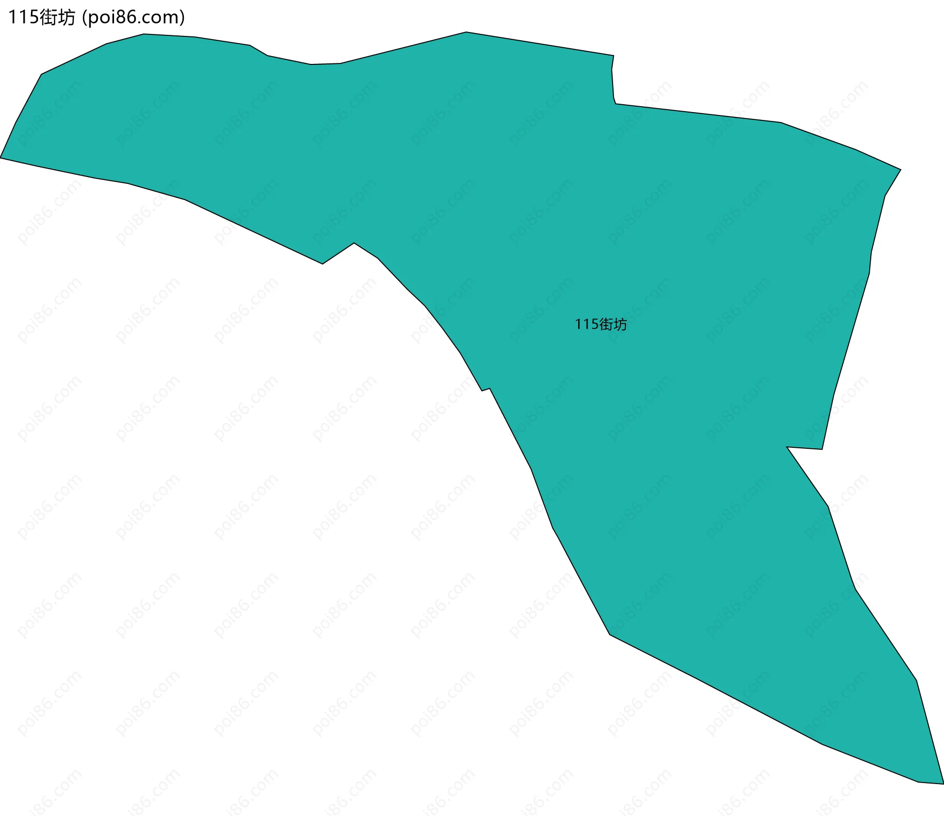 115街坊边界地图
