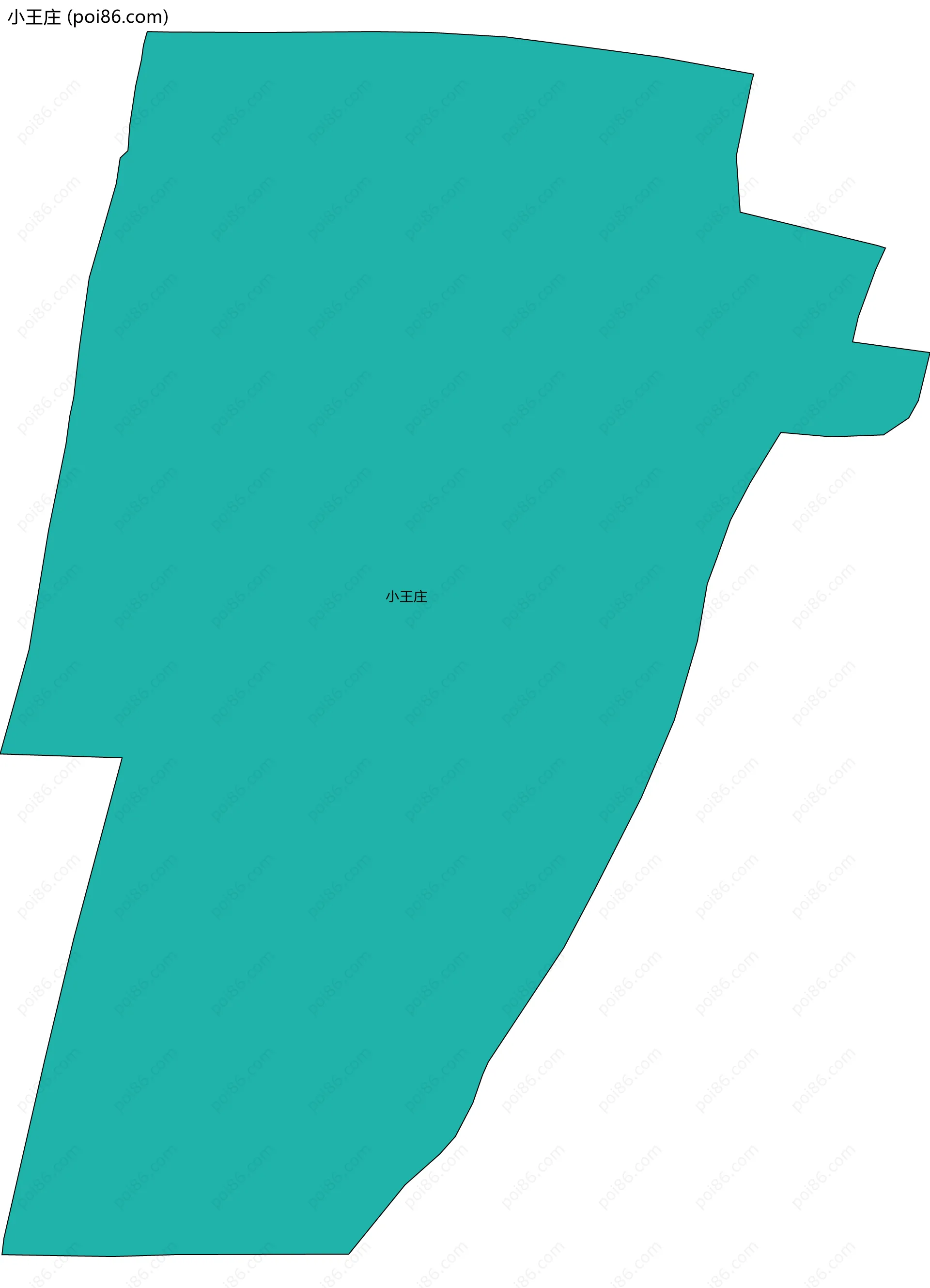 小王庄边界地图