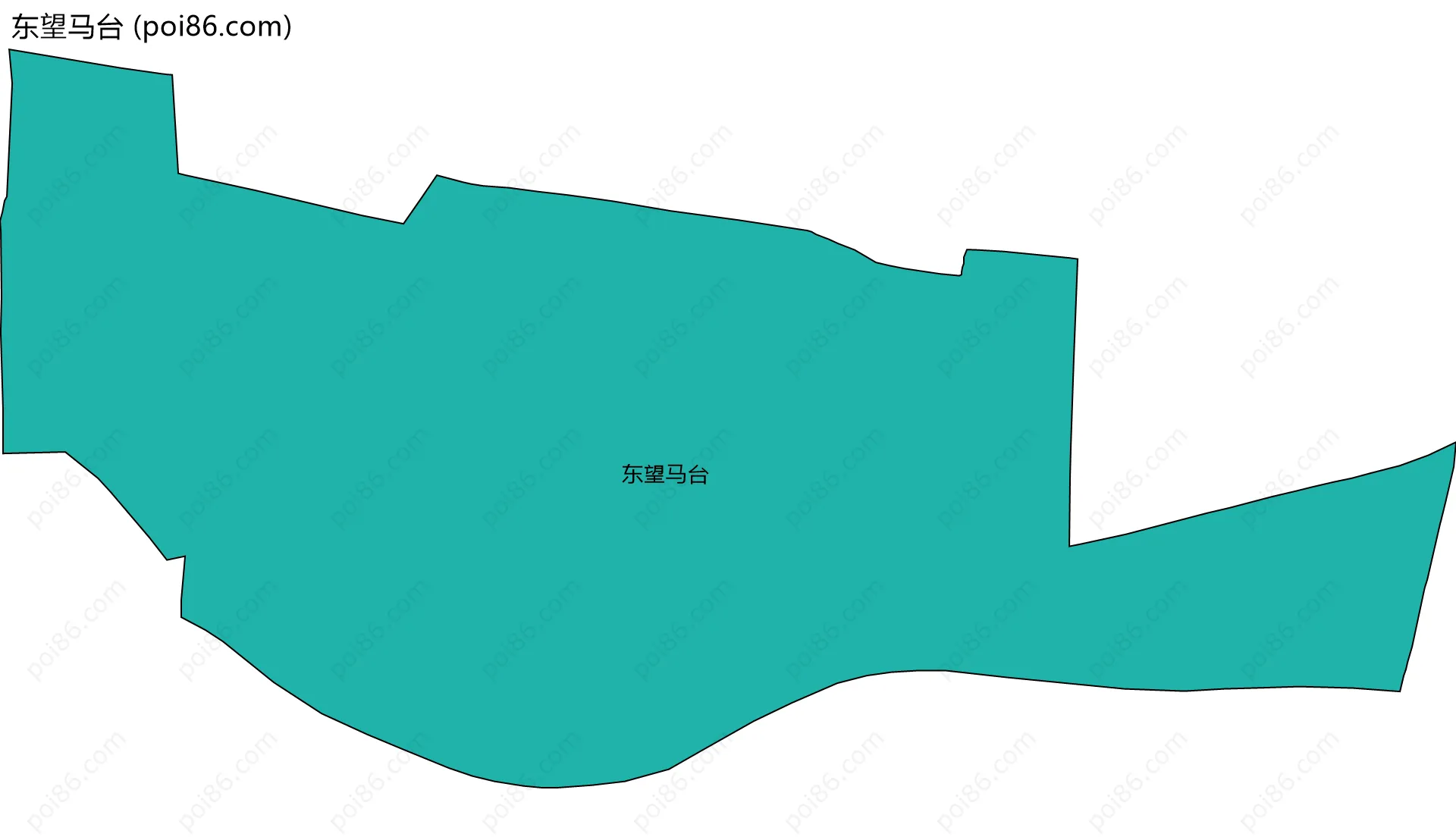 东望马台边界地图