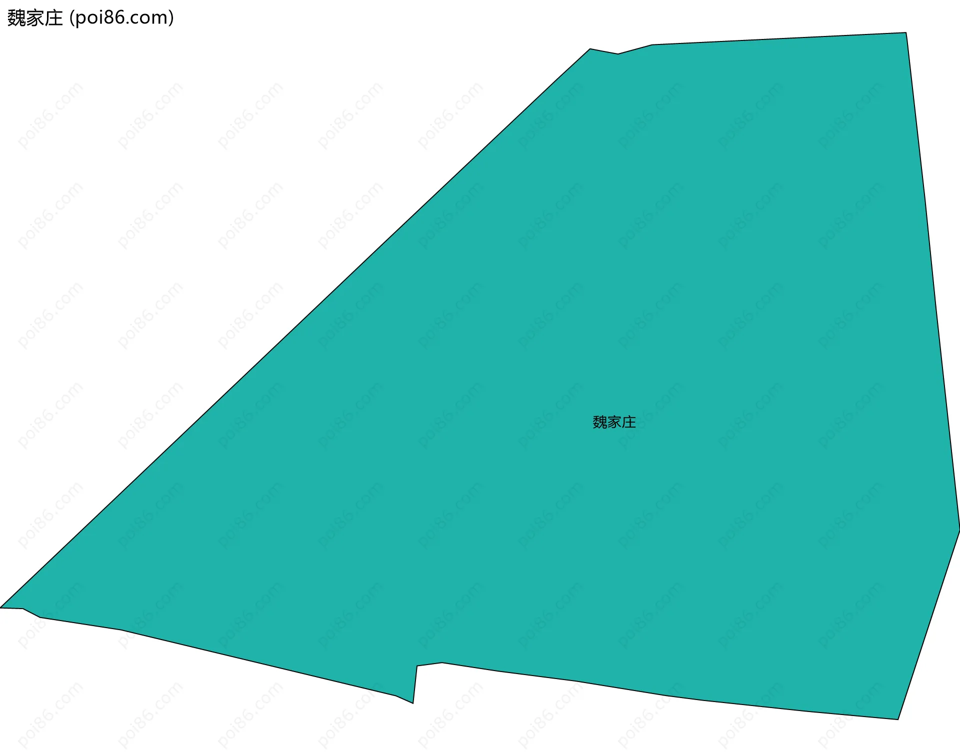 魏家庄边界地图