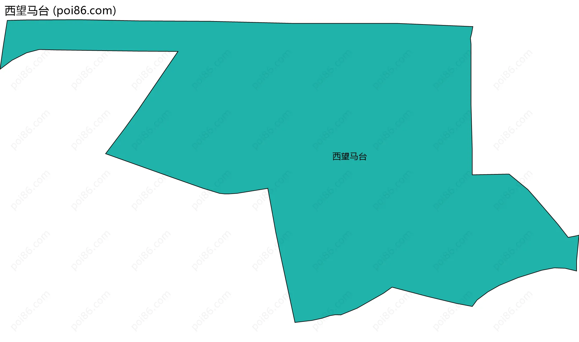 西望马台边界地图