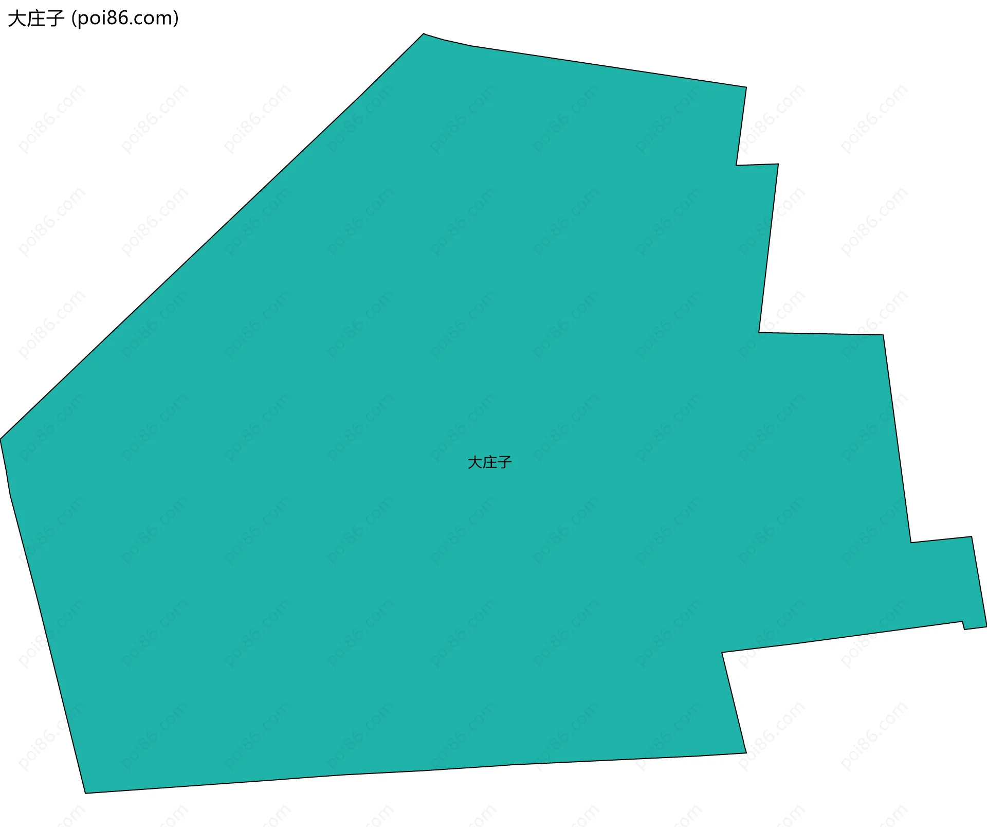 大庄子边界地图