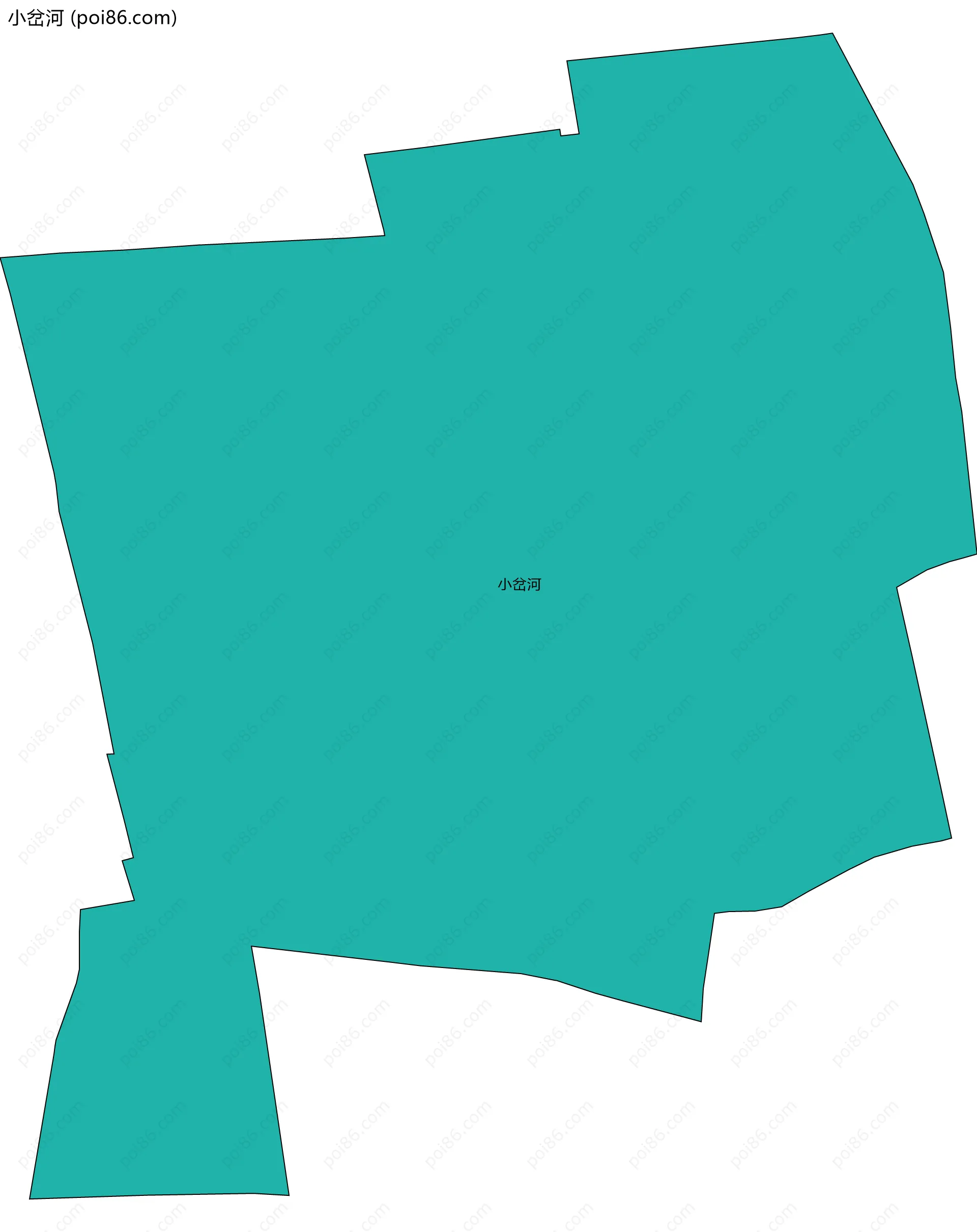 小岔河边界地图