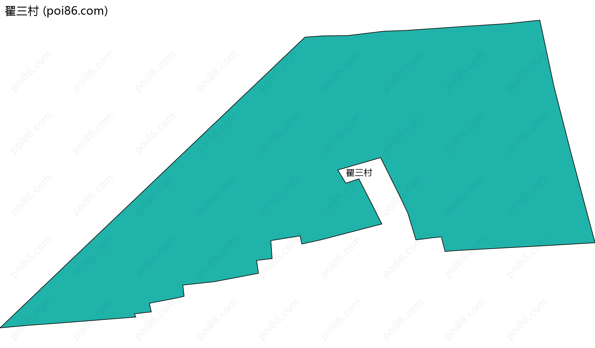 翟三村边界地图