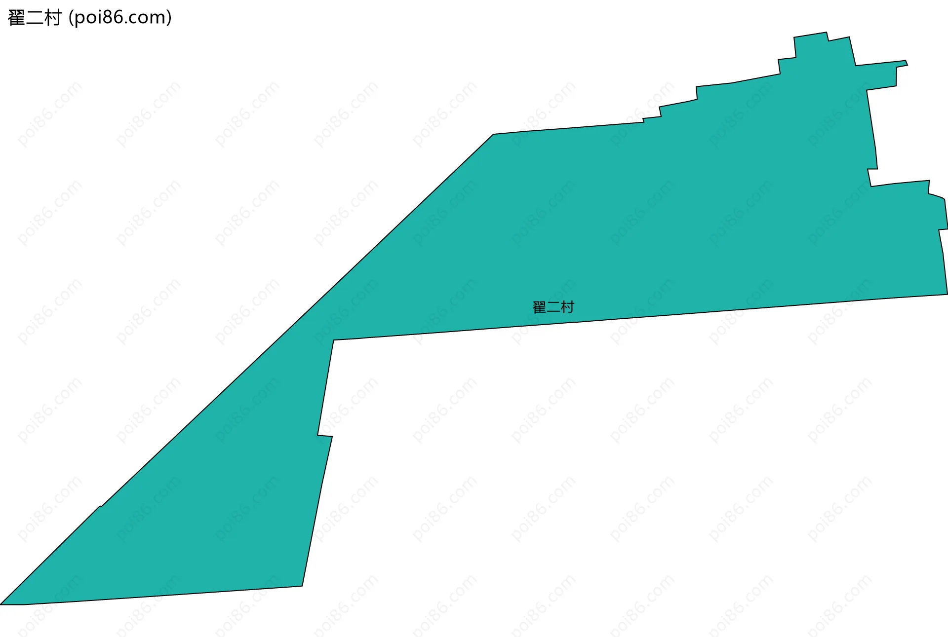 翟二村边界地图