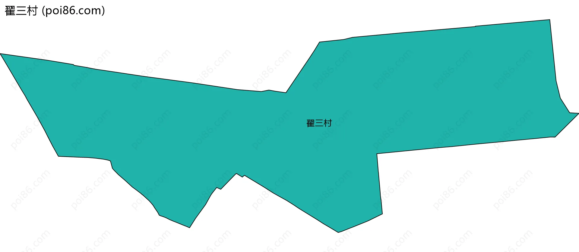 翟三村边界地图