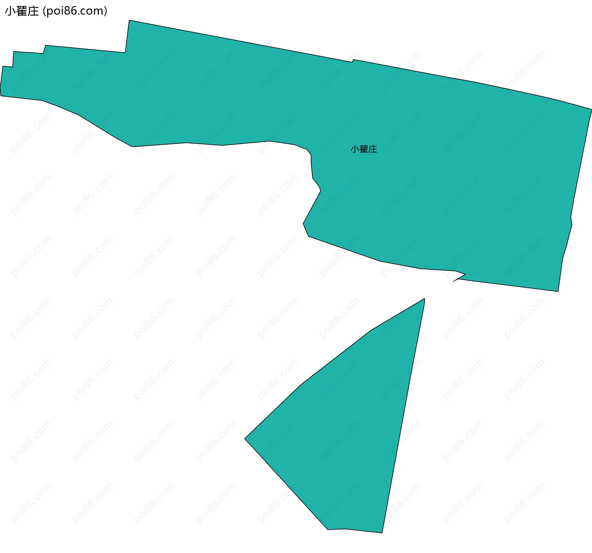 小翟庄边界地图