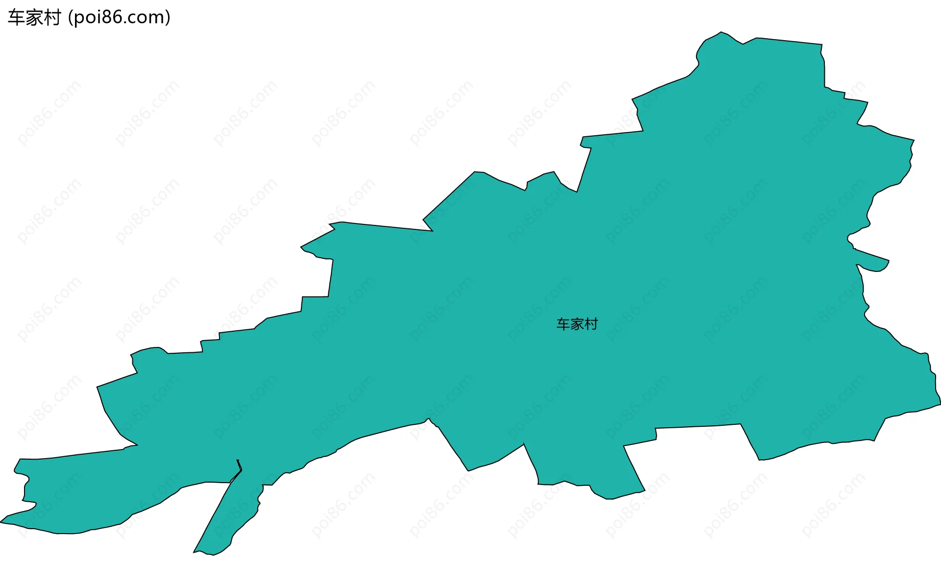车家村边界地图