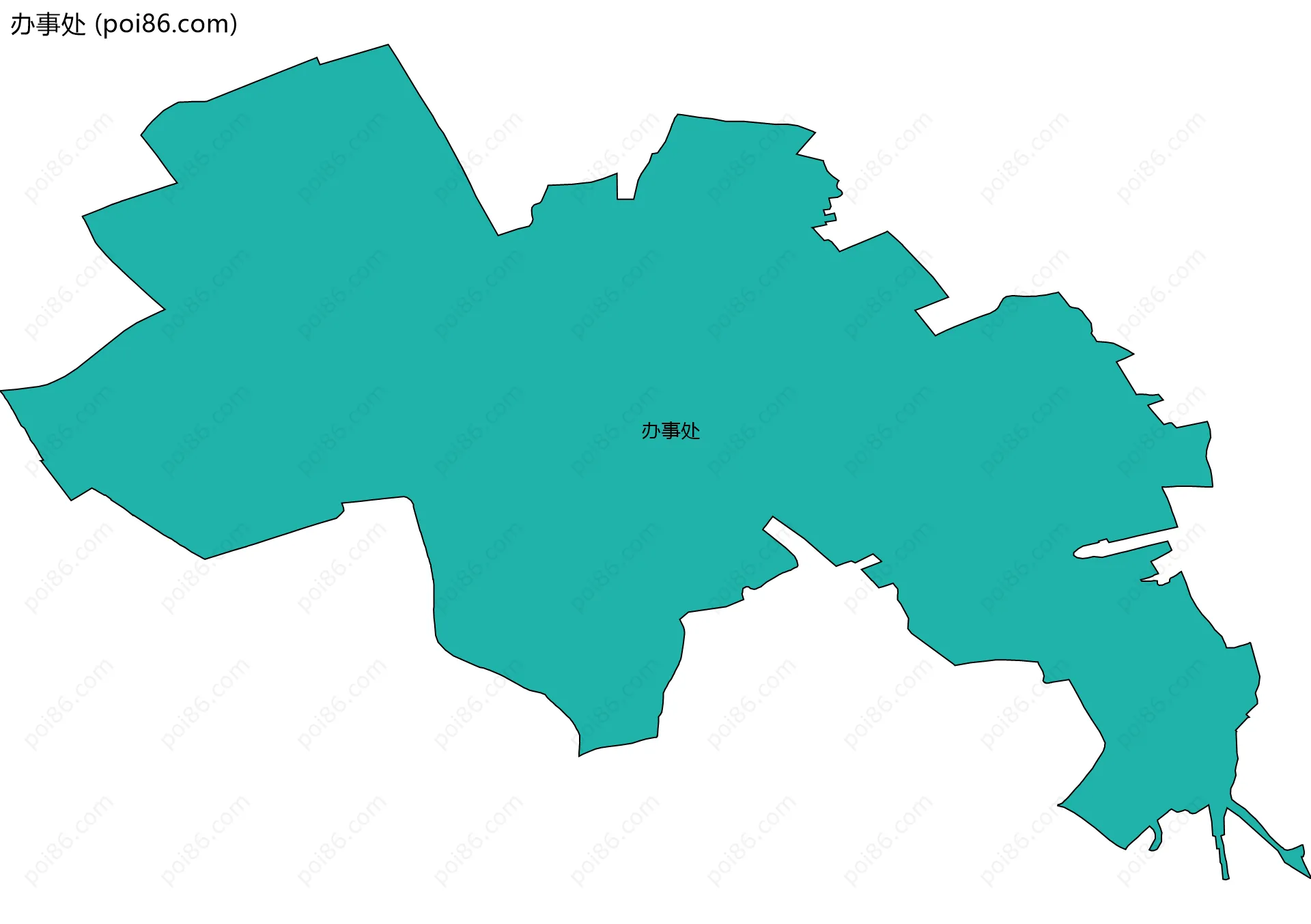 办事处边界地图