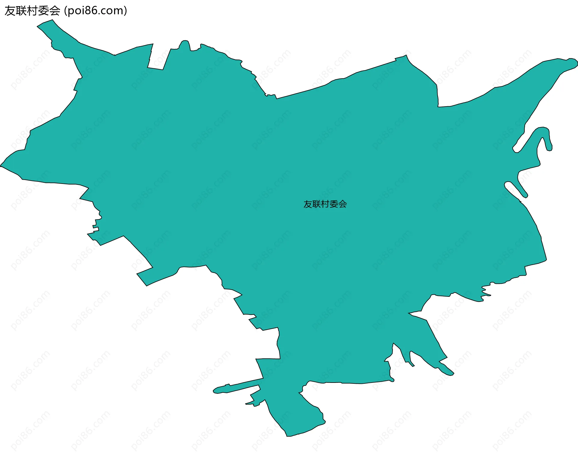 友联村委会边界地图