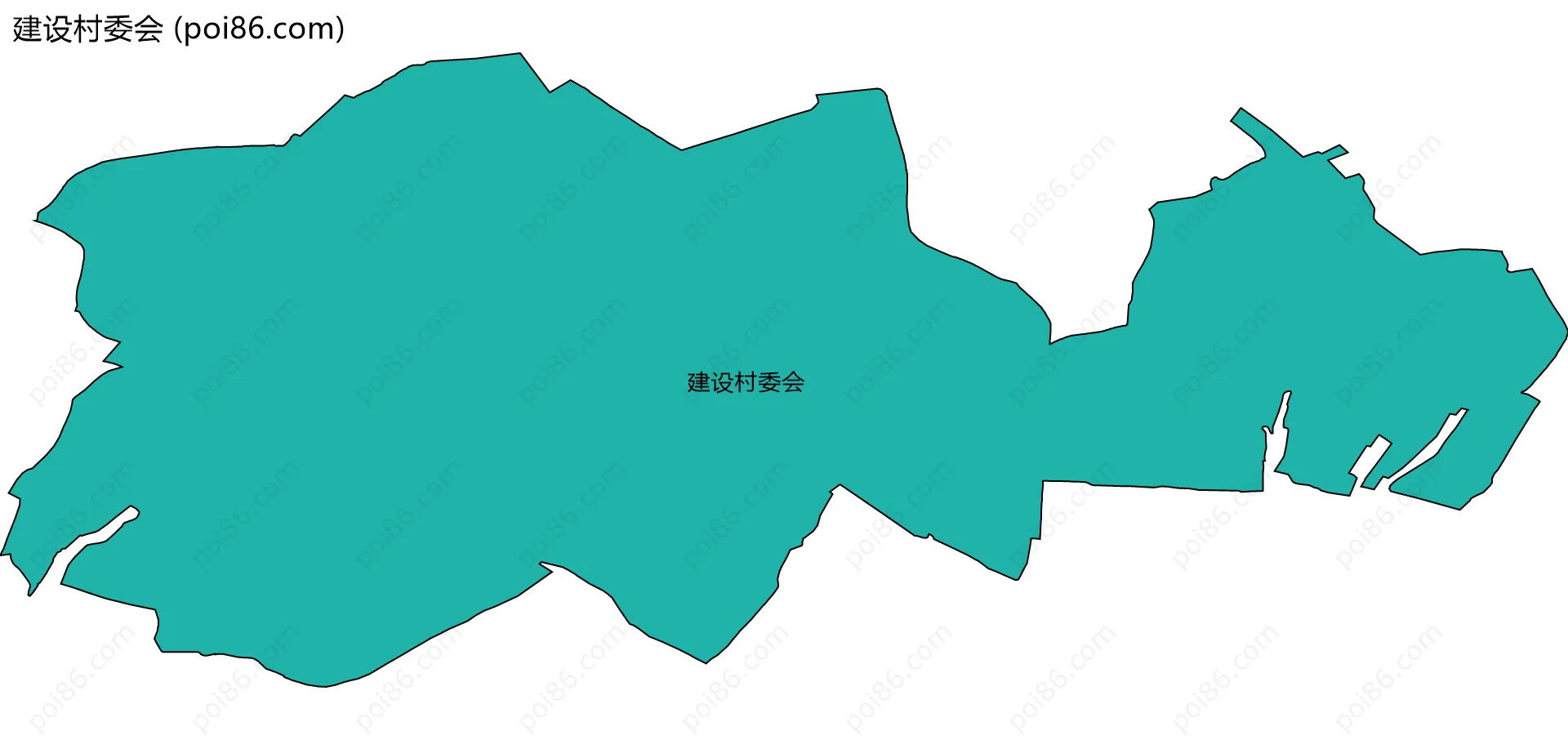 建设村委会边界地图